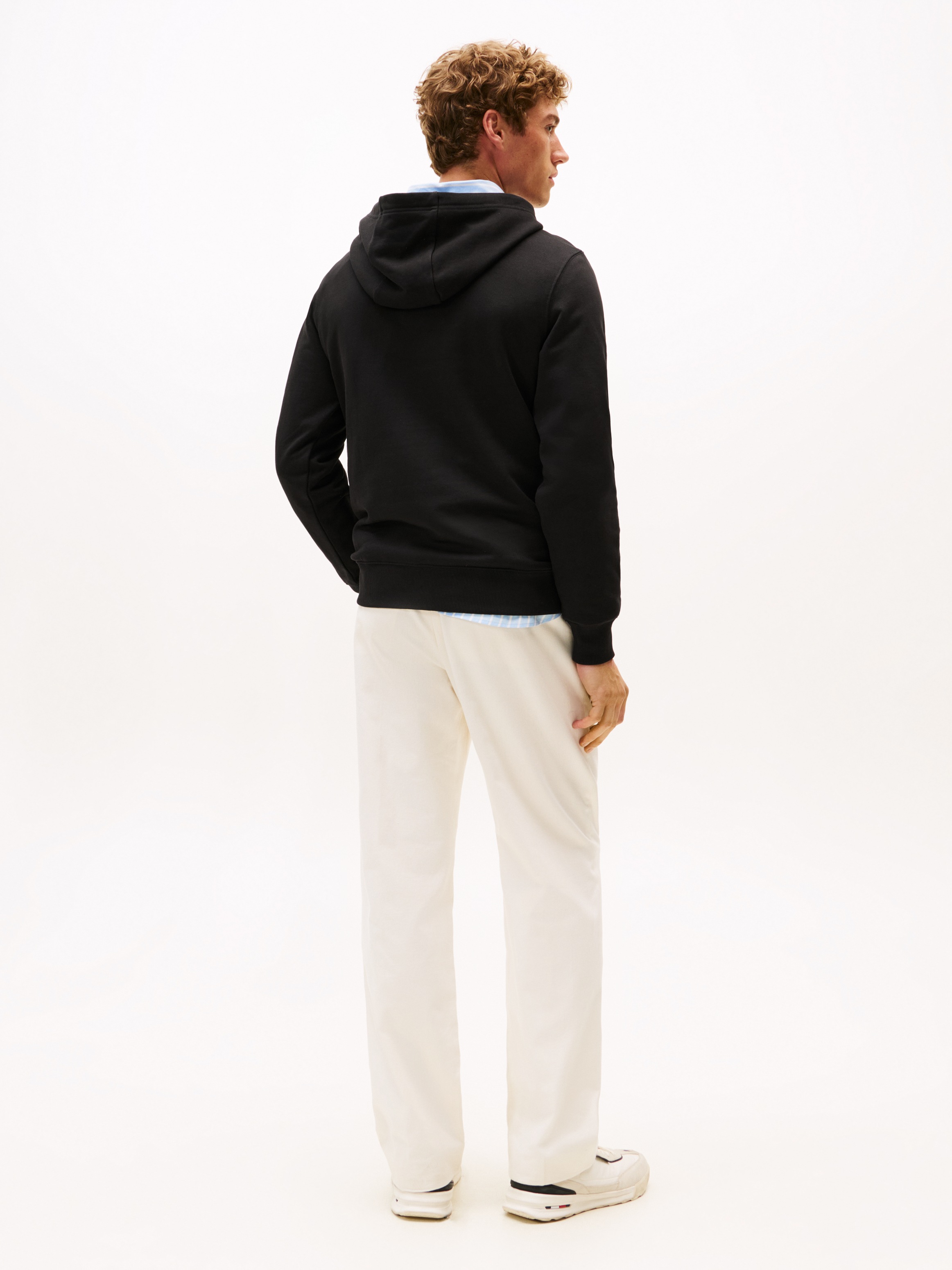 Tommy Hilfiger Hoodie »ESSENTIAL TERRY«, mit Tunnelzug und Flag-Stickerei
