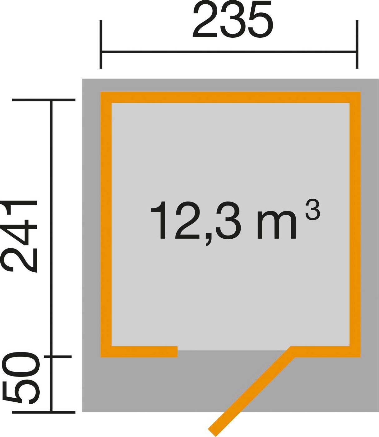 weka Gartenhaus »Designhaus 172«