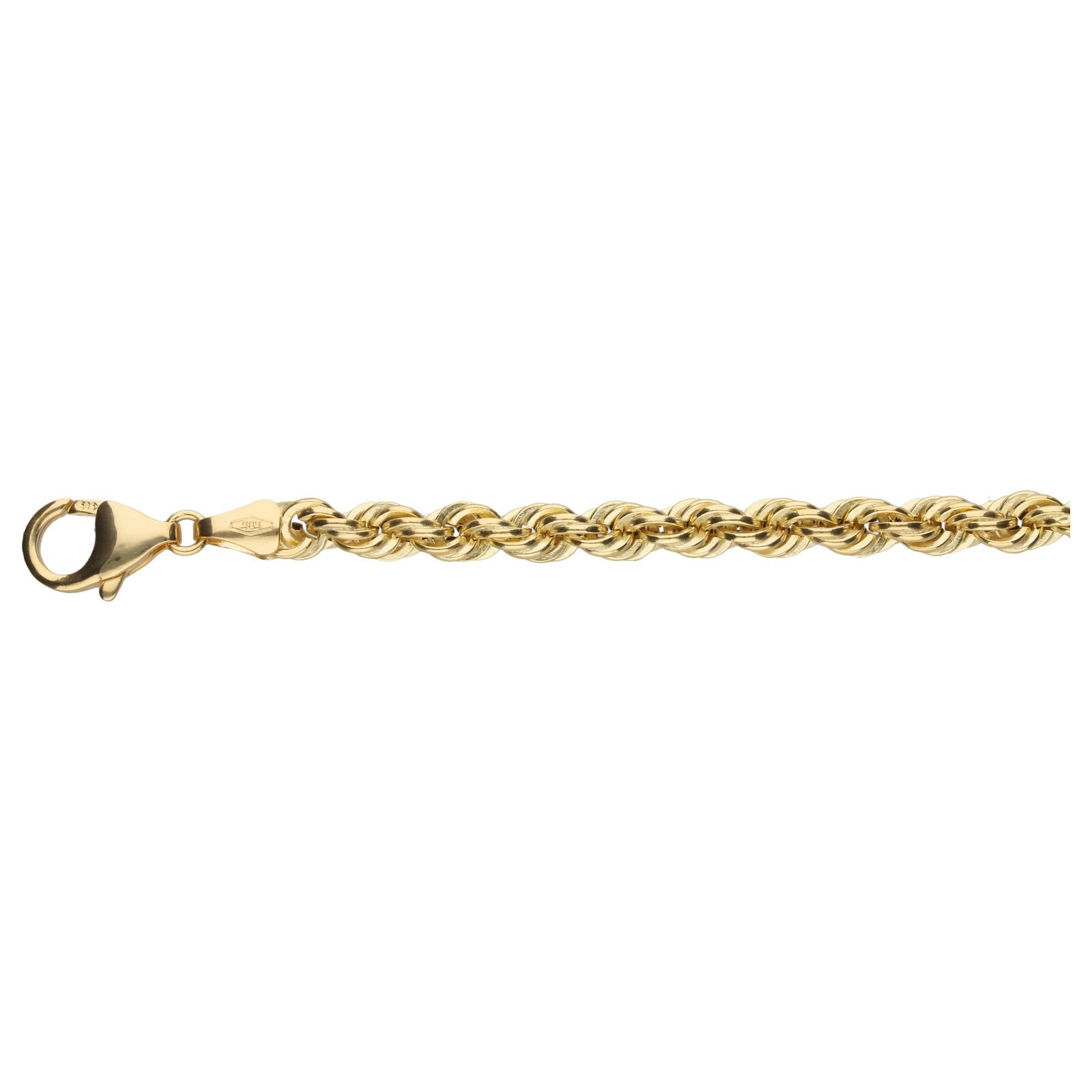 Luigi Merano Armband »Armband Kordelkette, hohl, Gold 375«