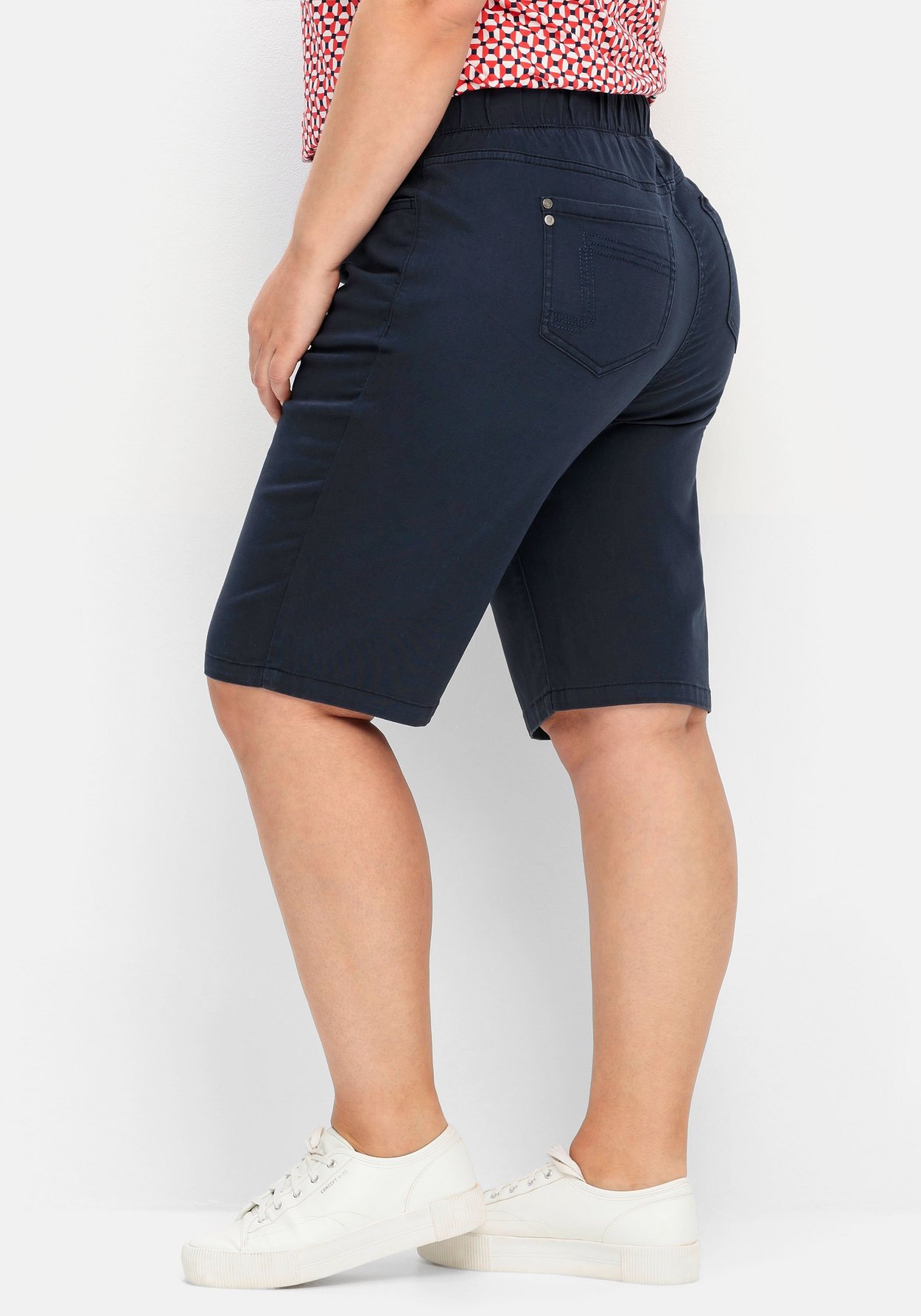 Sheego Bermudas »Twill-Bermudas in 5-Pocket-Form, mit Gummizugbund«
