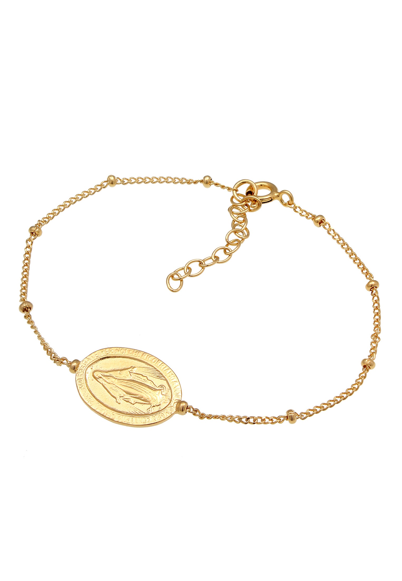 Elli Armkette »Armband Münze Maria Antik Kuegelkette 925 Silber«