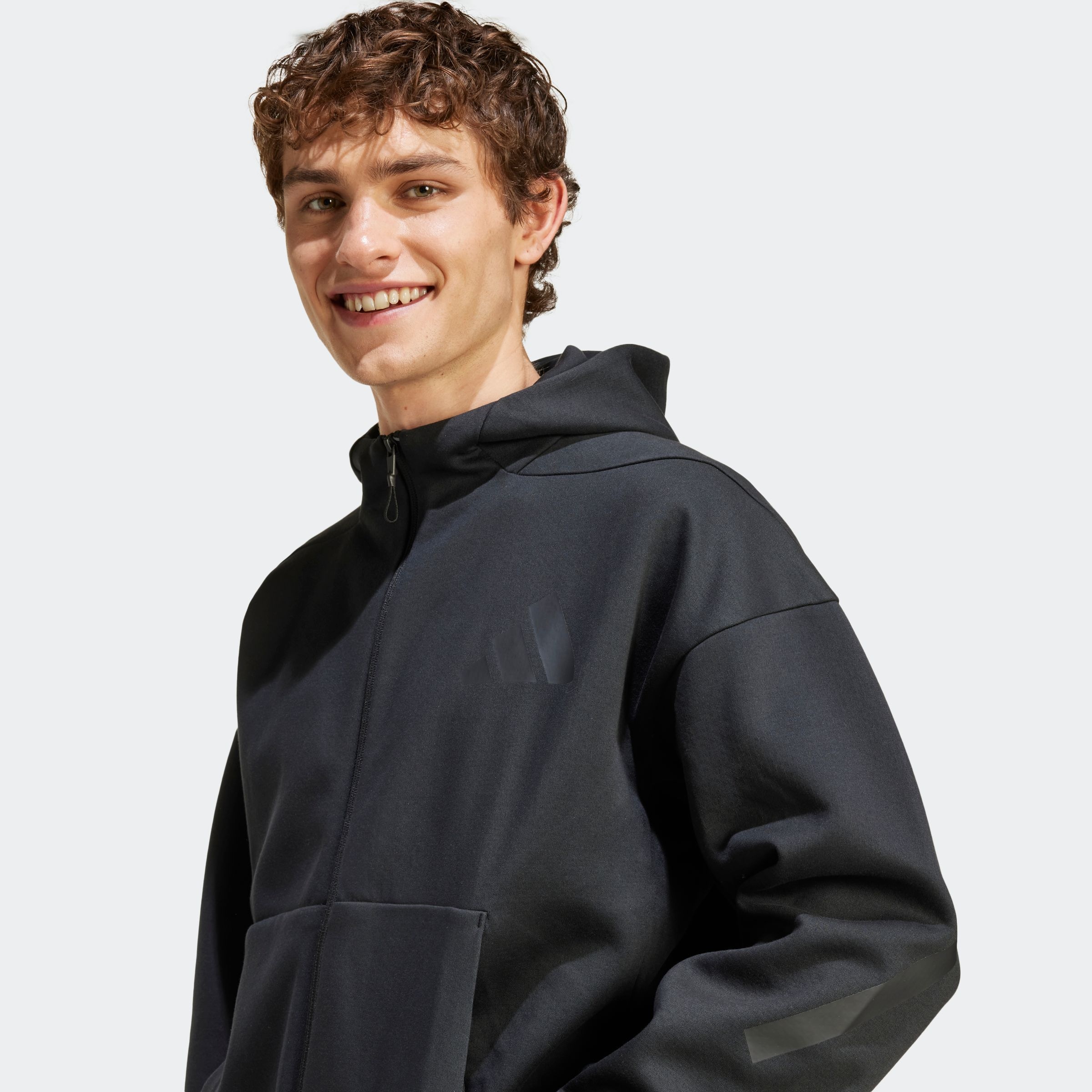 adidas Sportswear Kapuzensweatshirt »M Z.N.E. FZ«, für sportliche Aktivitäten, aus Polyester und Baumwolle
