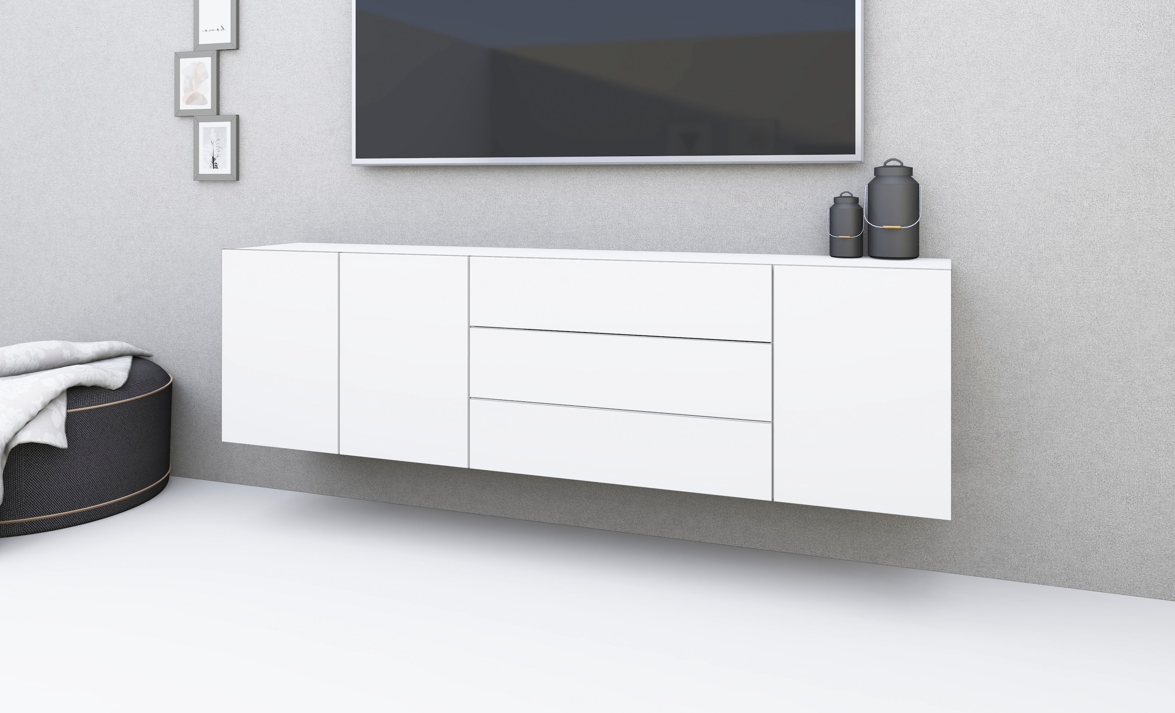 borchardt Möbel Sideboard »Sophia«, Breite 190 cm, hängend und stehend montierbar