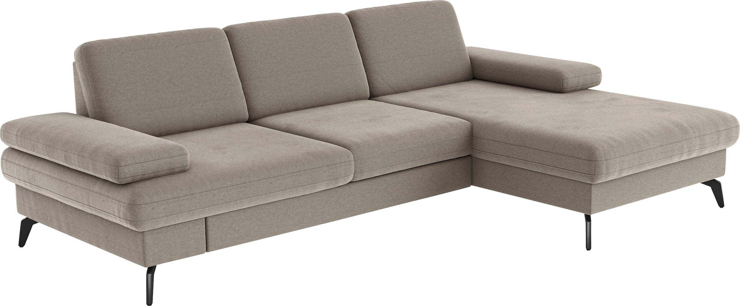 sit&more Ecksofa »Morris L-Form, inkl. Sitztiefenverstellung«, wahlweise mit Armteilverstellung, Bettfunktion & Bettkasten