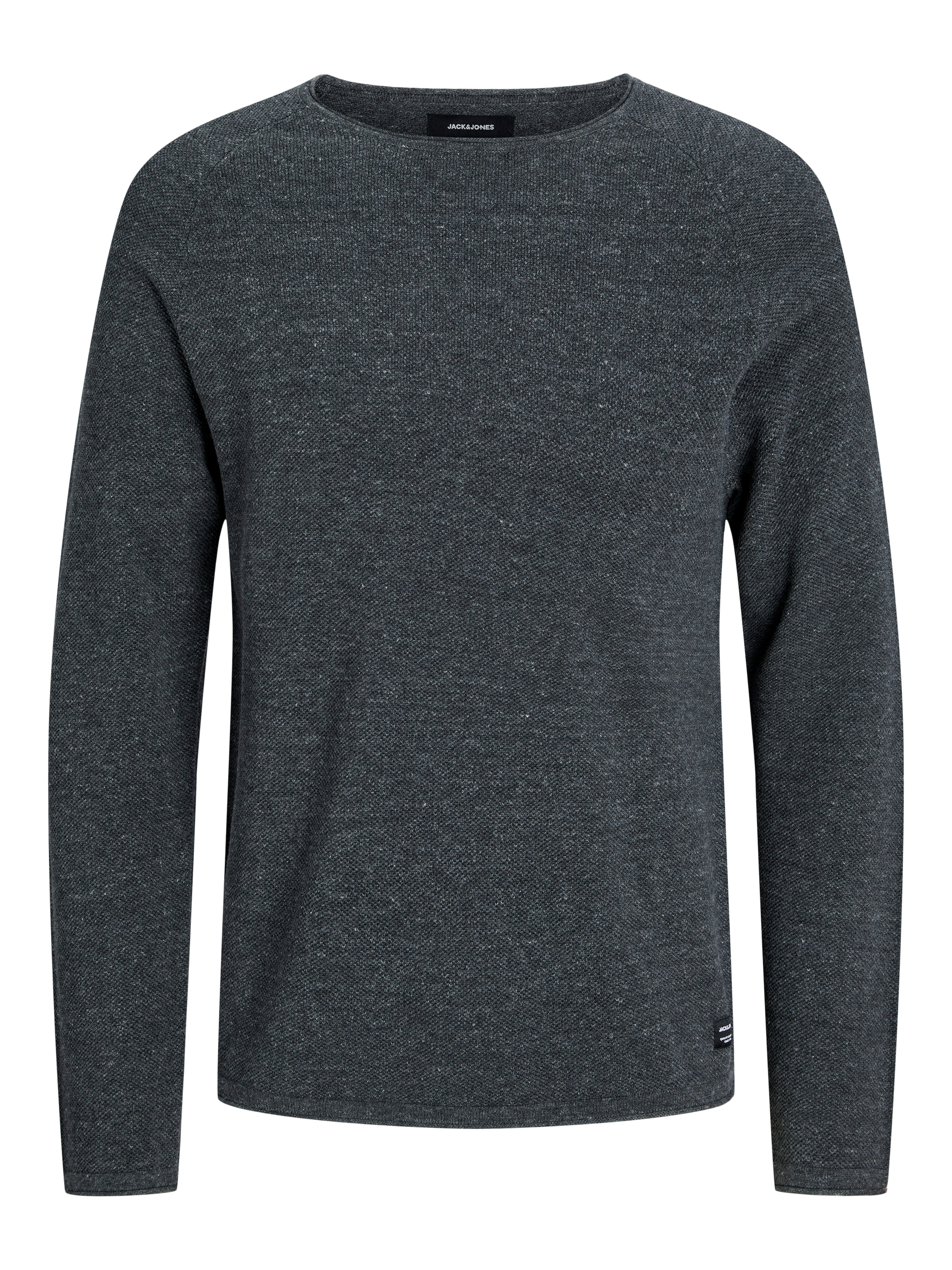 Jack & Jones Rundhalspullover »JJEHILL Einfarbiger Pullover mit angenehmem Tragegefühl« unifarben, modisch, schmal, Baumwolle, Rundhals