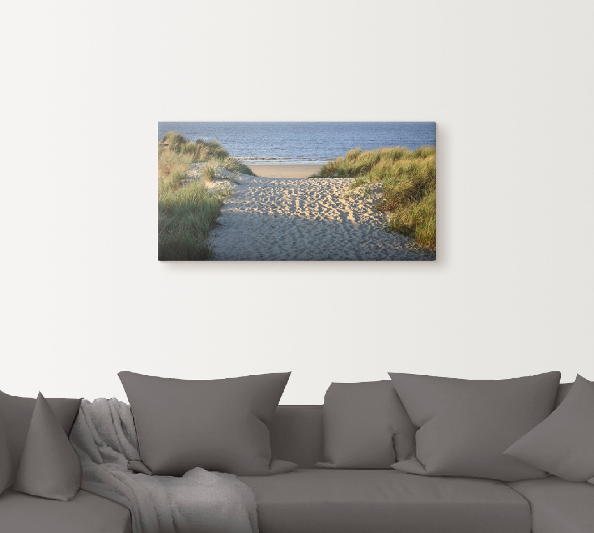 Artland Wandbild »Strandaufgang«, Strand, (1 St.), als Alubild, Outdoorbild, Leinwandbild, Poster, Wandaufkleber