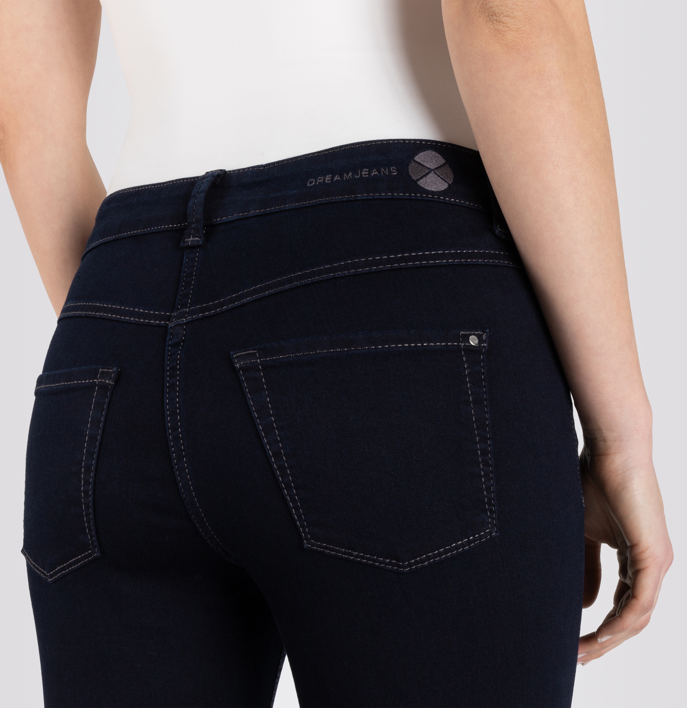 MAC 7/8-Jeans »Dream Chic«, verkürzte Form mit Reißverschluss