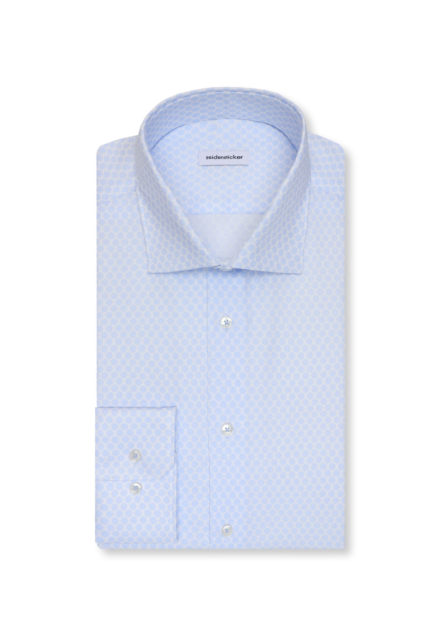 seidensticker Businesshemd »Schwarze Rose« X-Slim 1/1 Kentkragen Druck