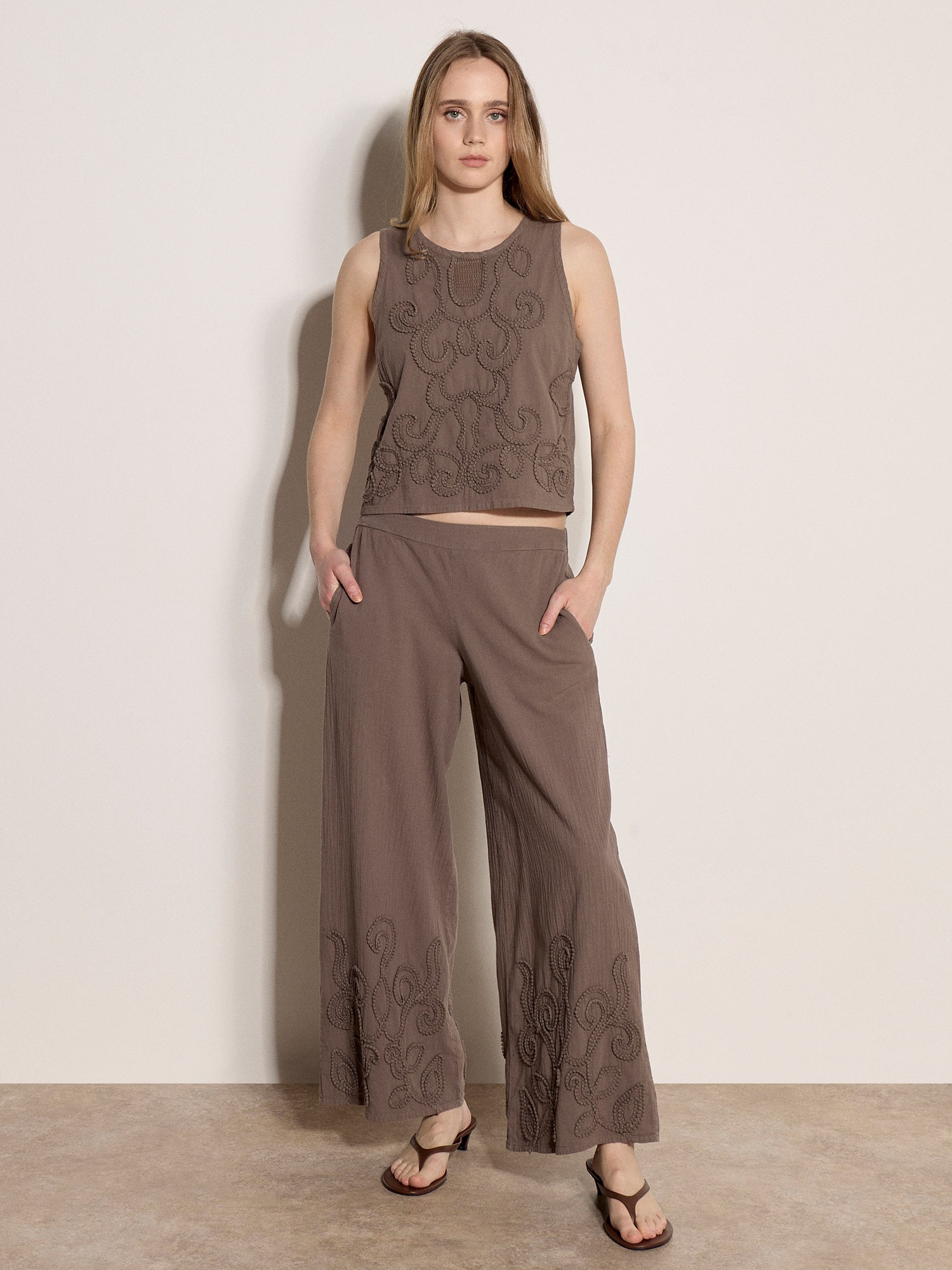 Apricot Marlene-Hose »Hose«  Stickerei
