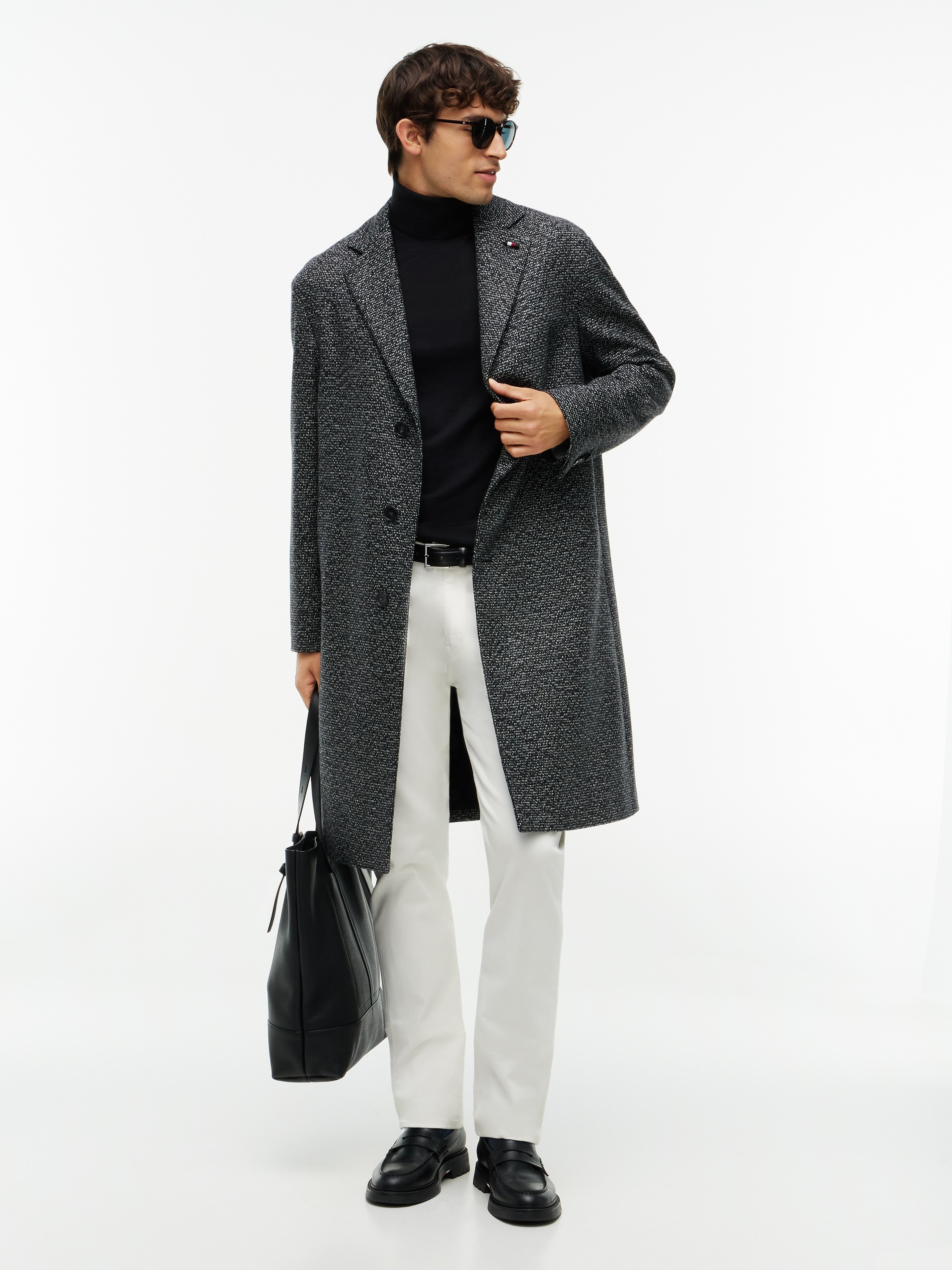 Tommy Hilfiger Rollkragenpullover »NY MERINO ROLL NECK« aus reiner Wolle