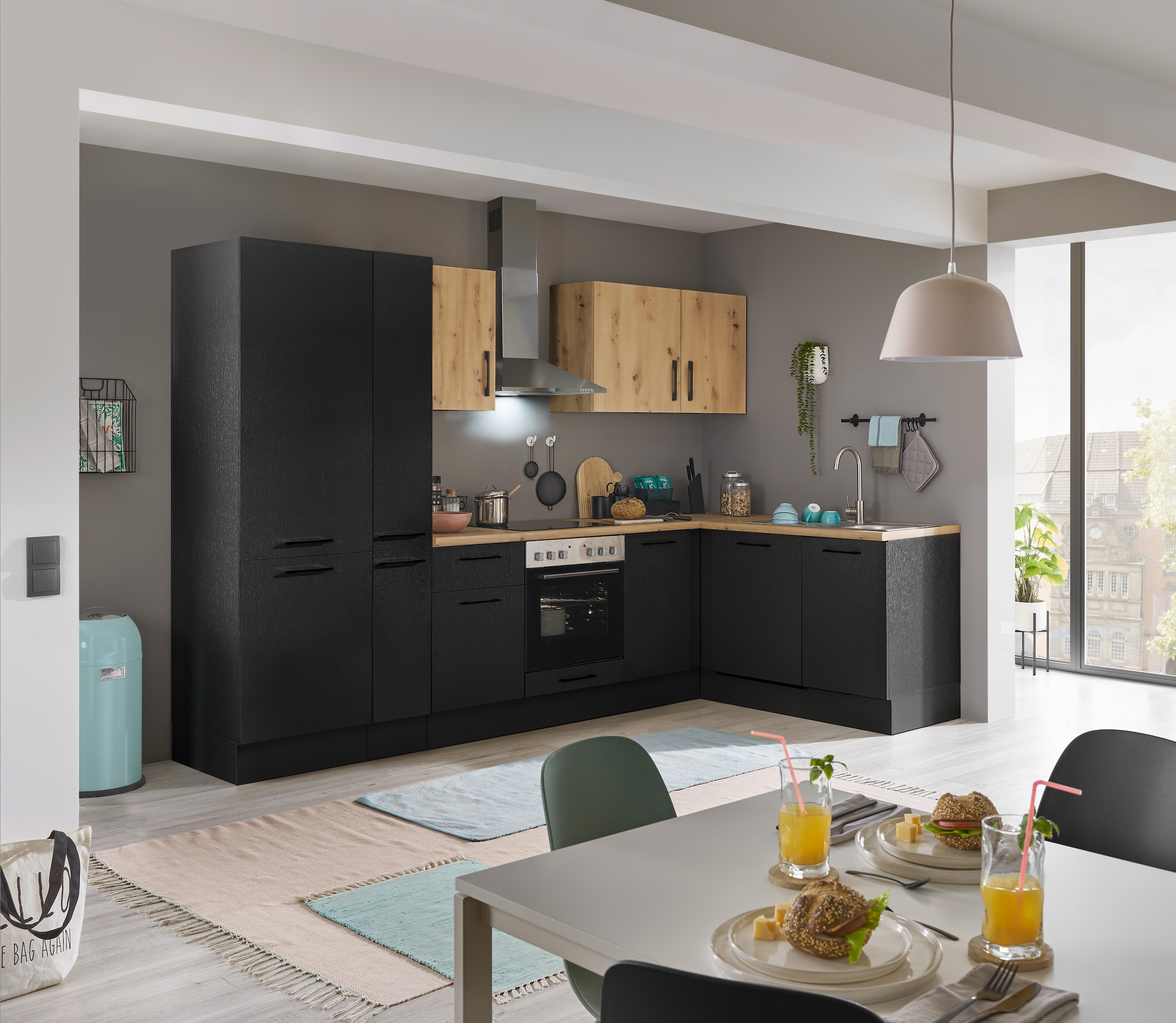 BASIC by Balculina Winkelküche »Turin« Stellbreite 310x175 cm, wahlweise mit E-Geräten