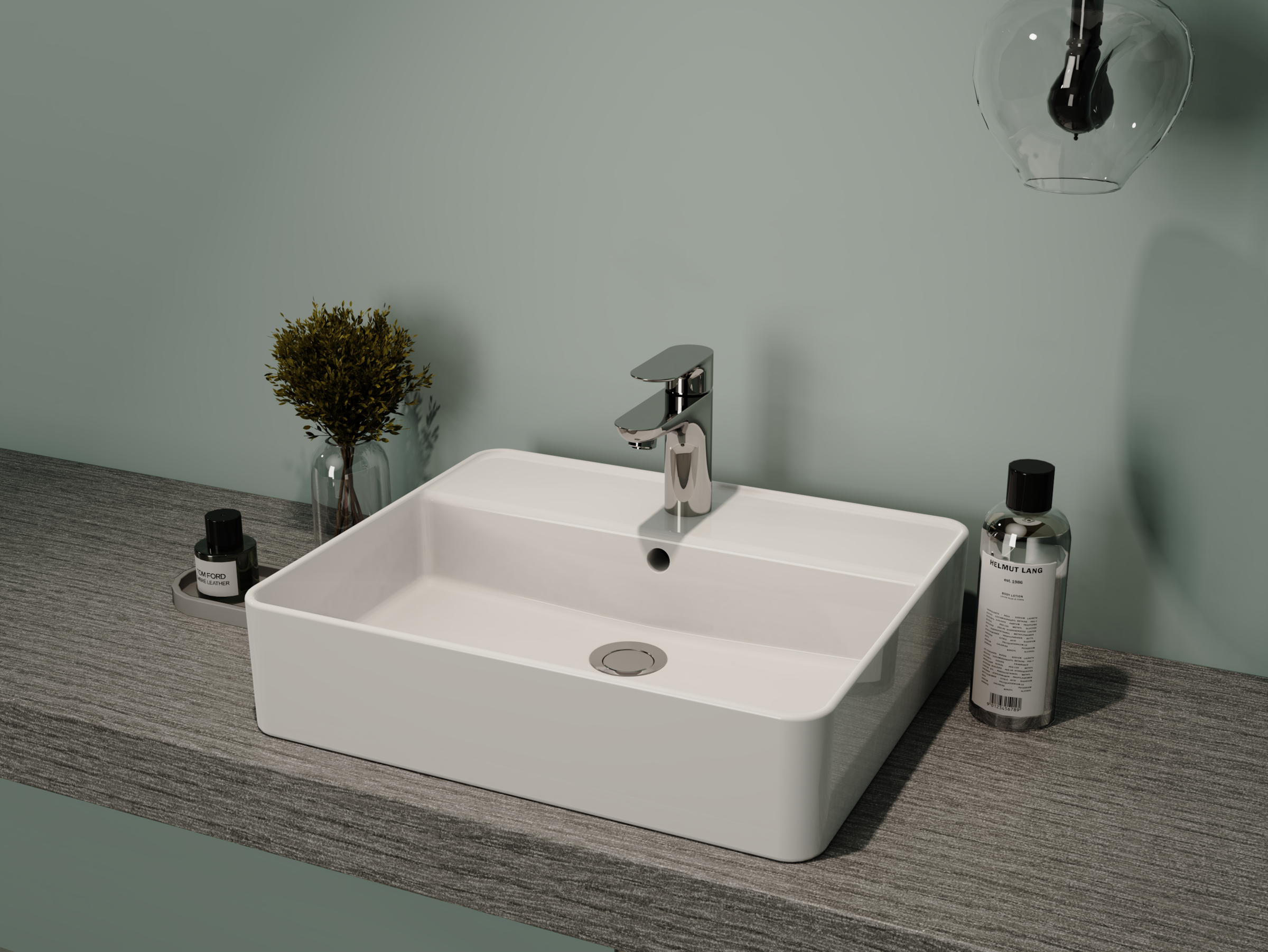welltime Aufsatzwaschbecken NANO Glasur