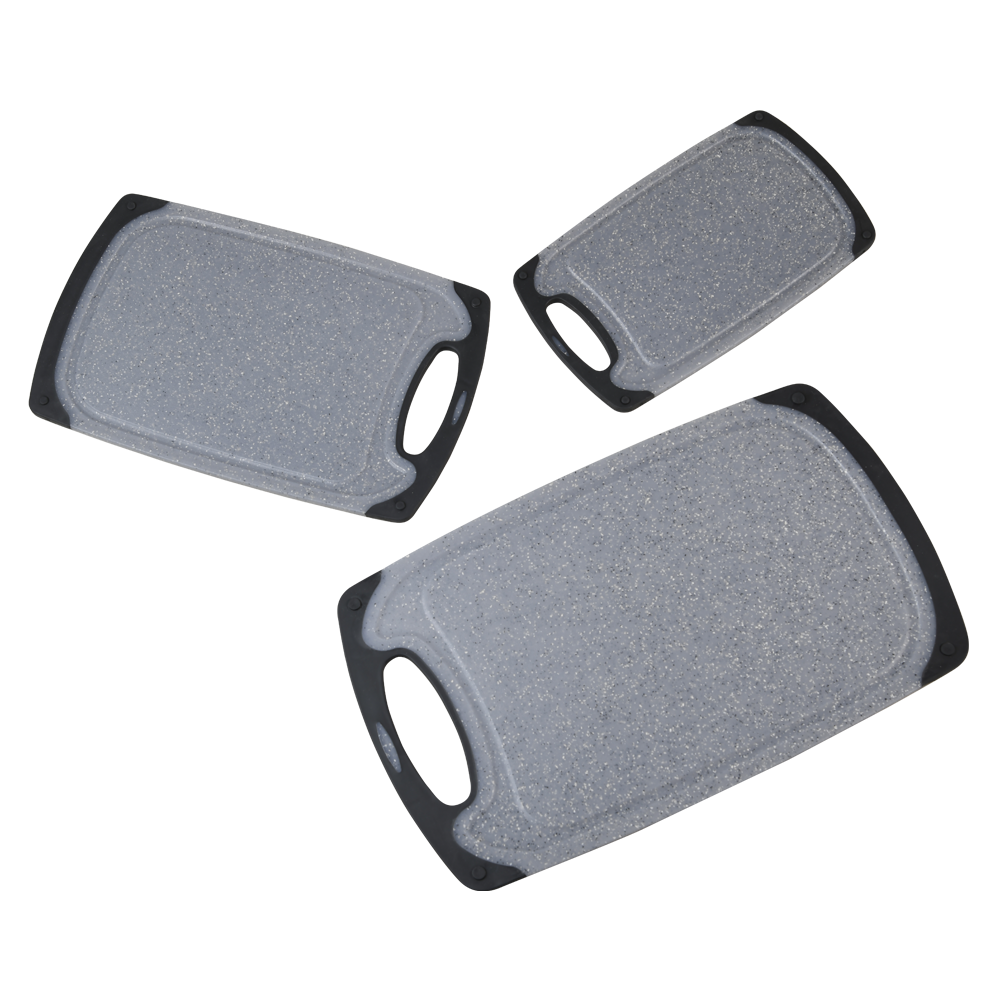 KESPER® Schneidebrett »Brett mit "RUTSCH-STOPP"«, (Set, 3 St.)