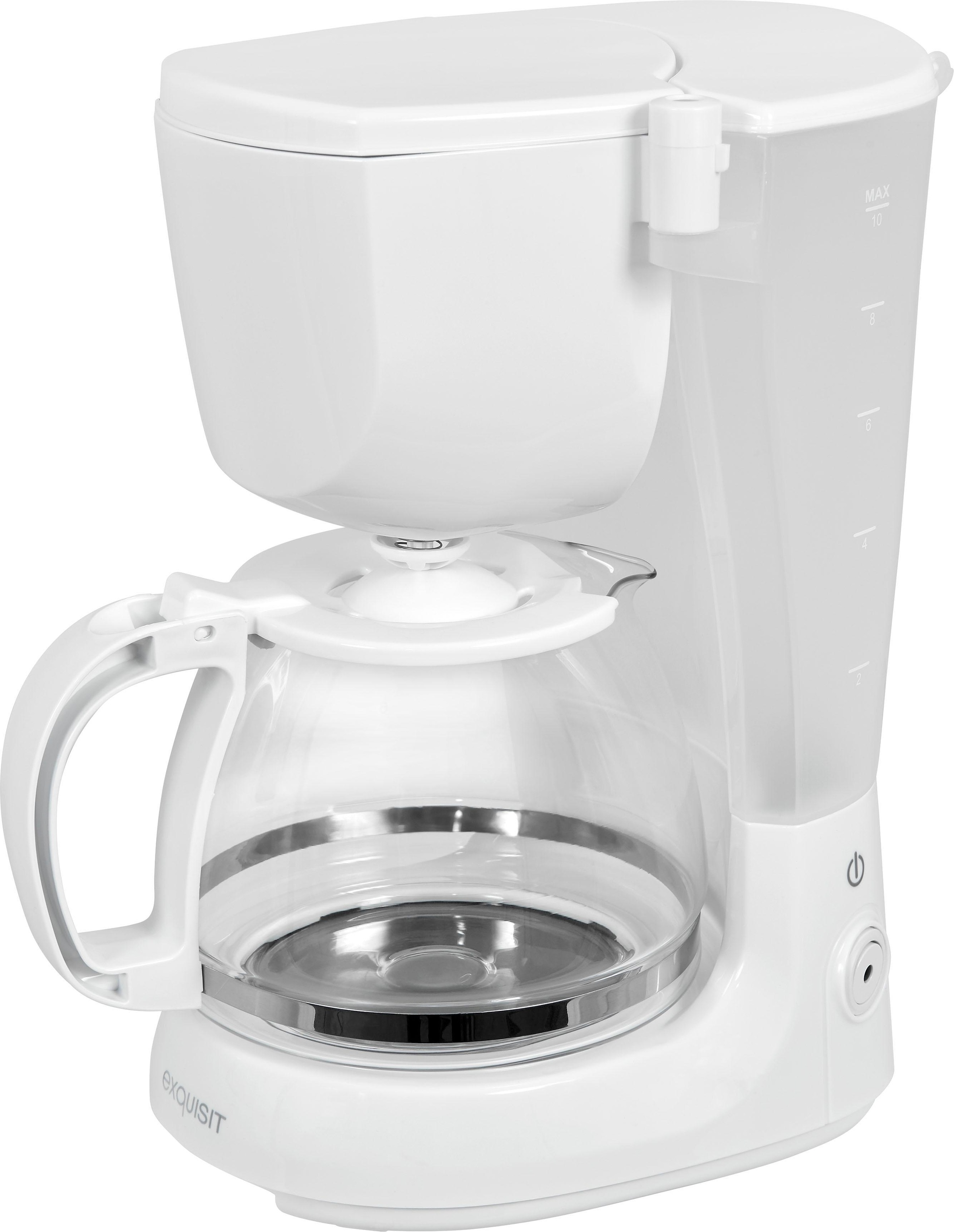 exquisit Filterkaffeemaschine »KA 3101 we«, Permanentfilter, 1x4