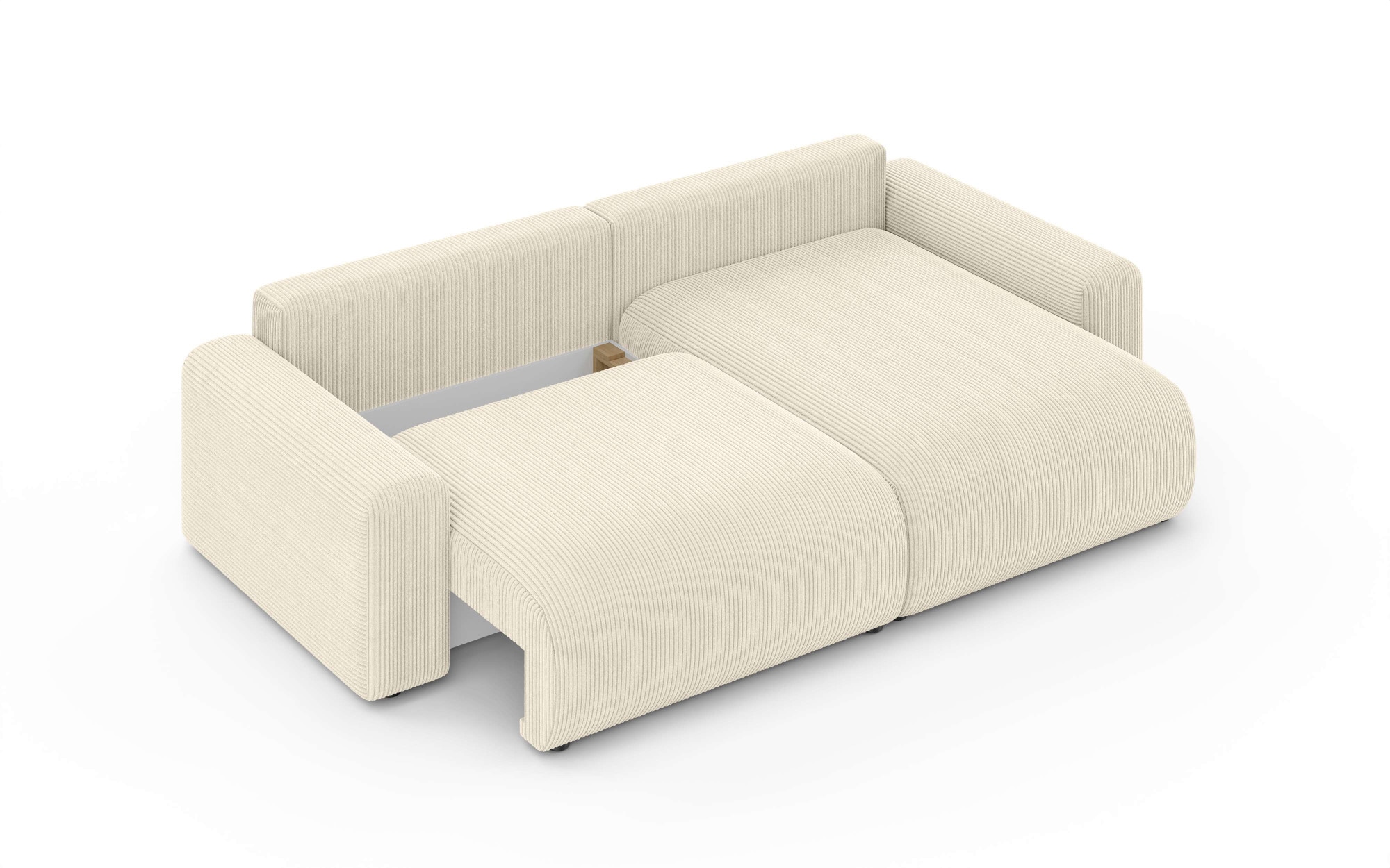 Home affaire Ecksofa »LAKESIDE klein mit Bettfunktion und Bettkasten, B/T/H 235/142/84 cm«, L-Form, Recamiere beidseitig montierbar, mit Wellenunterfederung