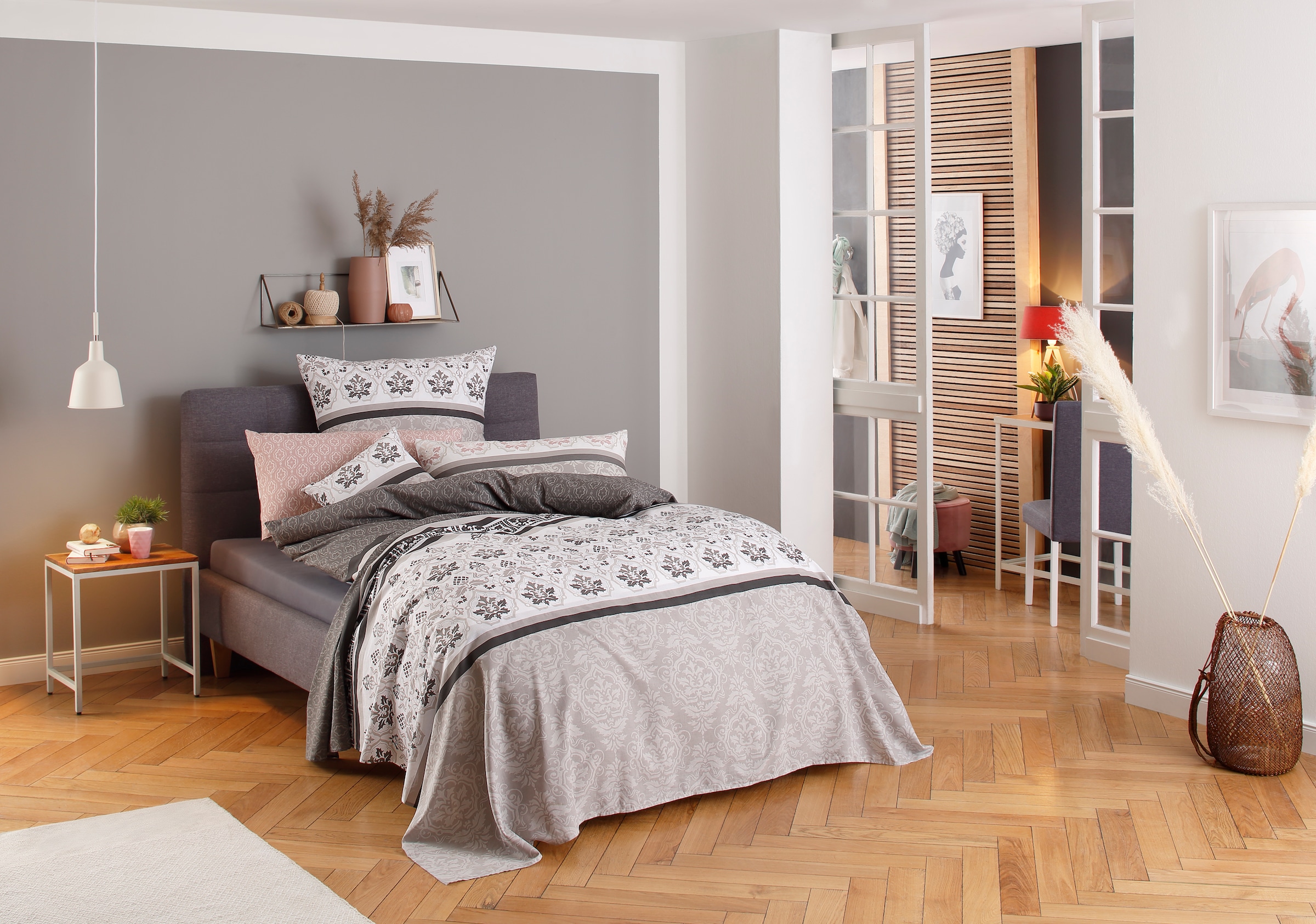 Home affaire Tagesdecke »Cremona leichte Tagesdecke, Wohndecke, Überwurf für Bett oder Sofa, Material 100% Baumwolle, Einzelbett, Doppelbett, Melangeoptik, Ornamente, Kinder- und Erwachsenendecke«