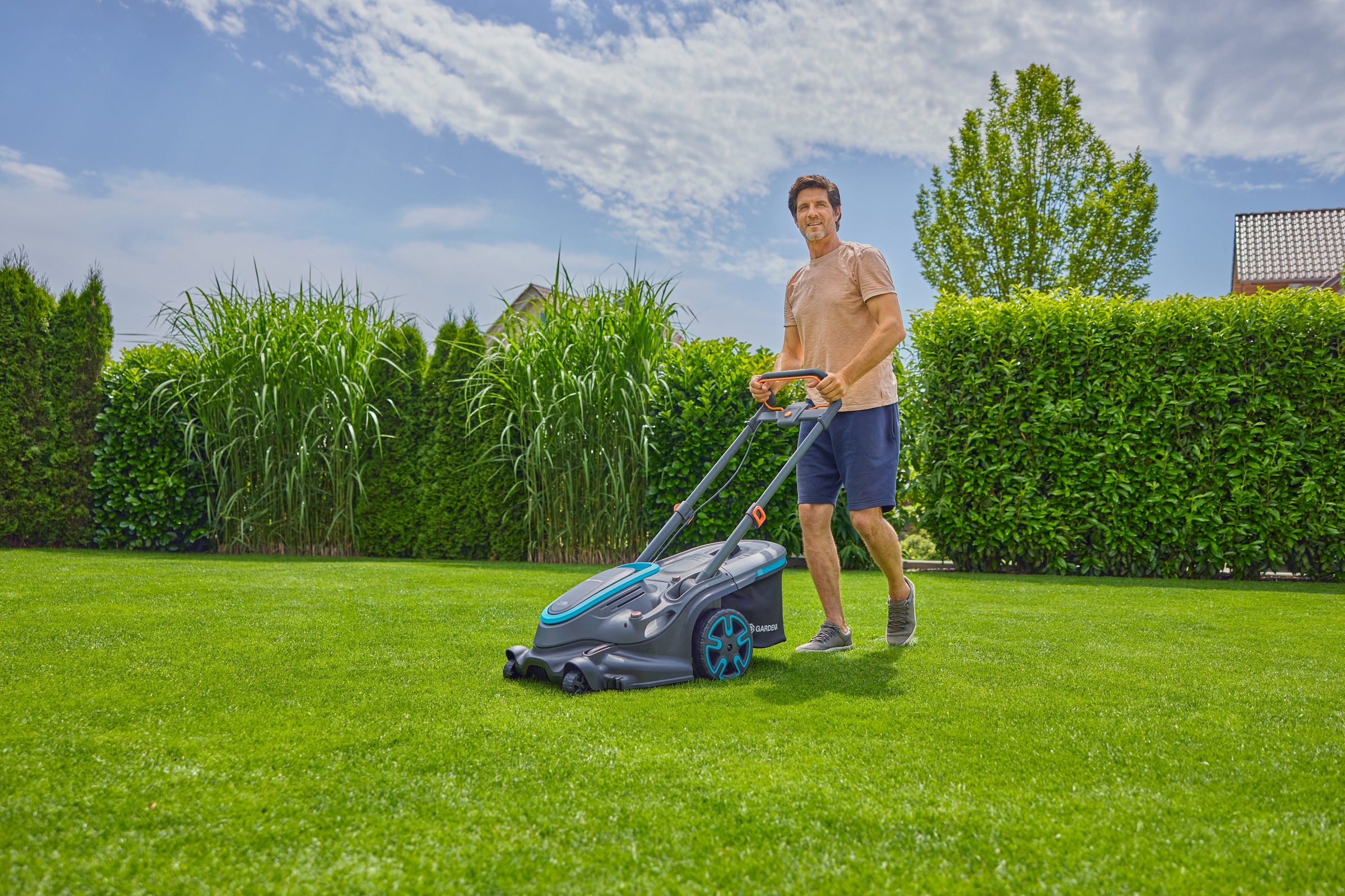 GARDENA Akkurasenmäher »PowerMax Duo 46/36V P4A Ready-To-Use Set 2« mit zwei Messern und POWER FOR ALL-Akku