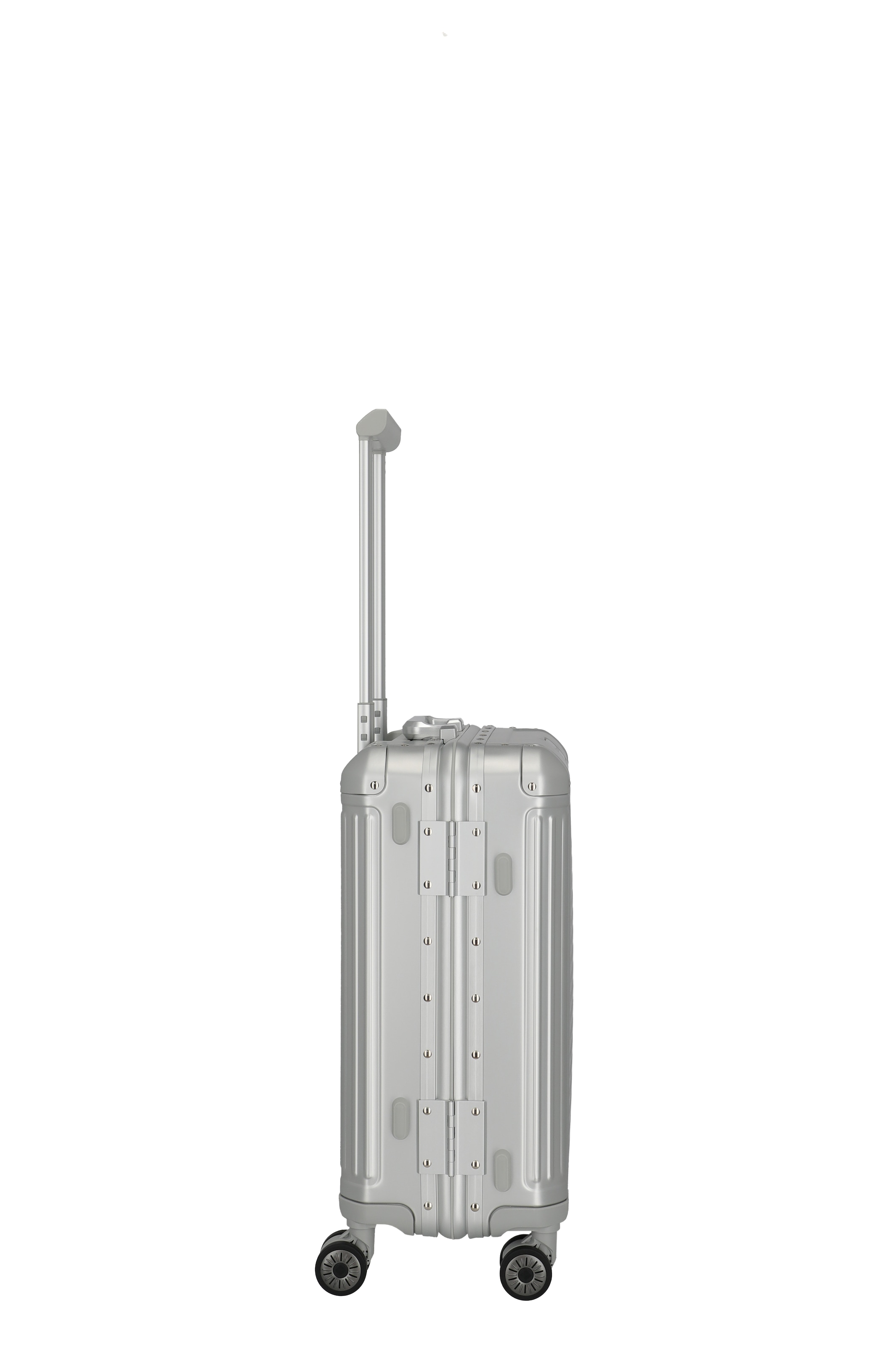 travelite Hartschalen-Trolley »NEXT Aluminium Rahmenkoffer« 39 l 4 Rollen variable Packplatte, Packwand und durchdachte Innenaufteilung