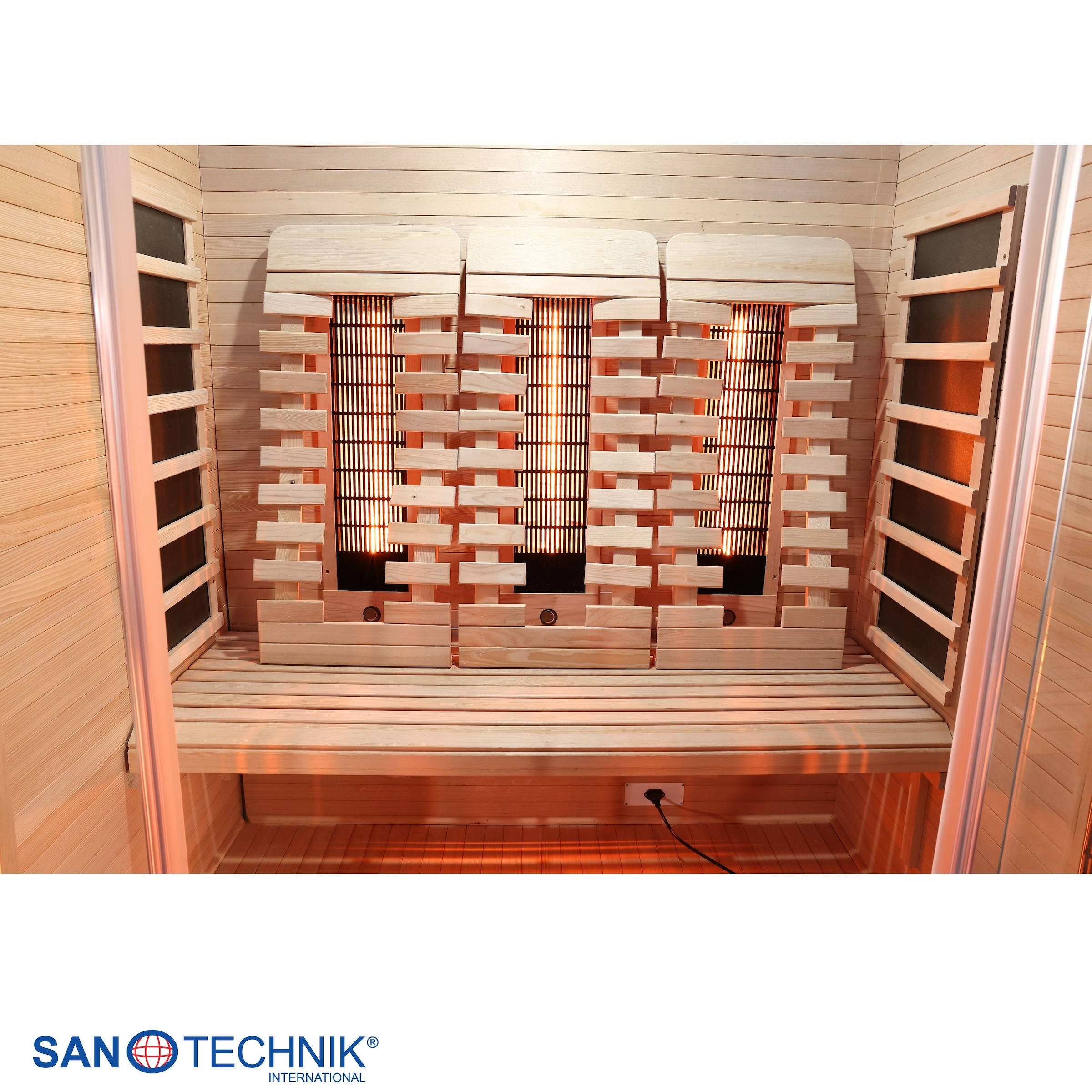 Sanotechnik Infrarotkabine »Infrarotkabine OPEN« 3 Pers; 150x120x200cm; 6 Vollspektrumstrahler, 3 Carbonheizplatten