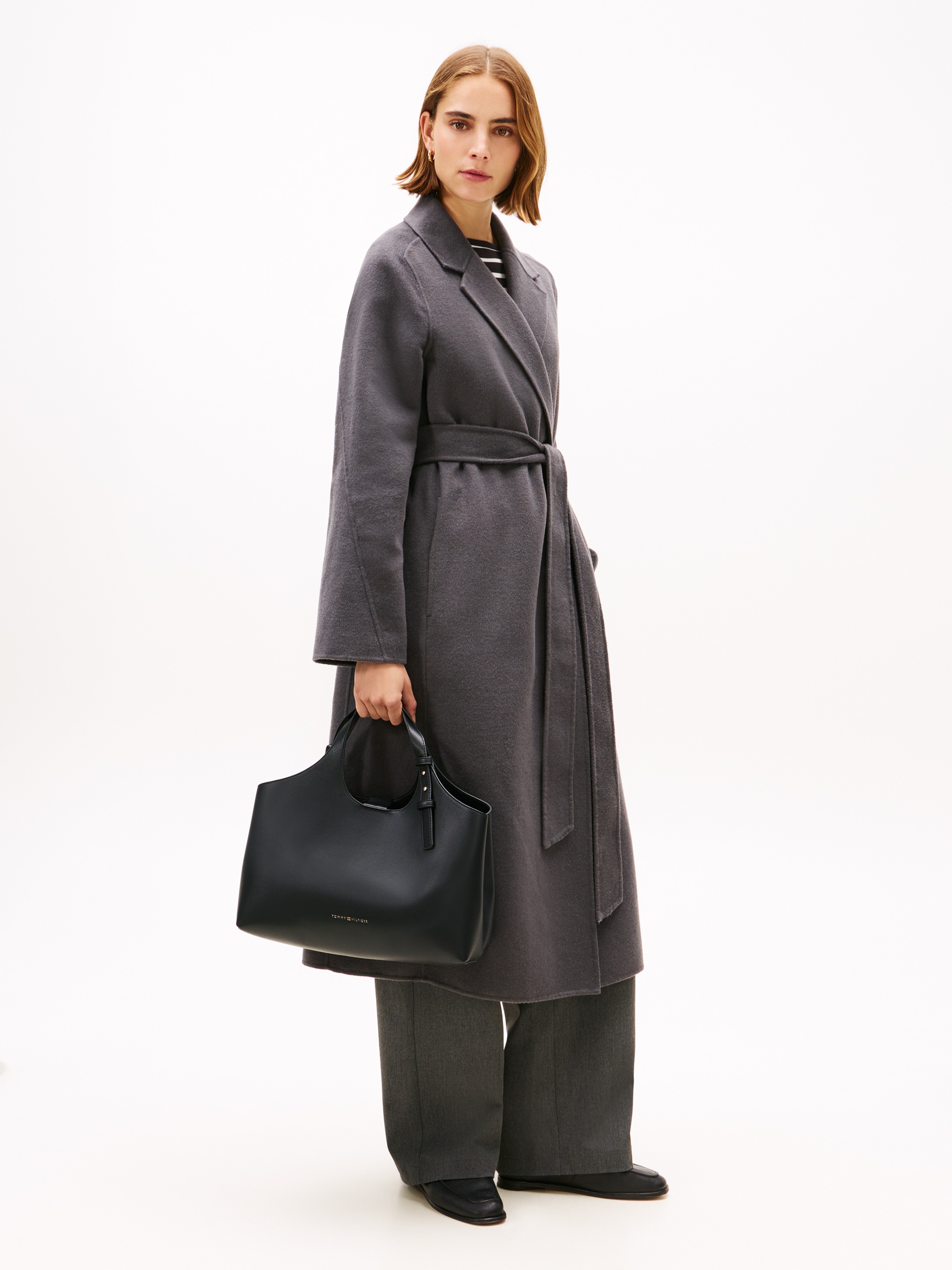 Tommy Hilfiger Satchel »TH LOGO SATCHEL« , Damen Tragetasche, Umhängetasche, Shopper mit Logoschriftzug