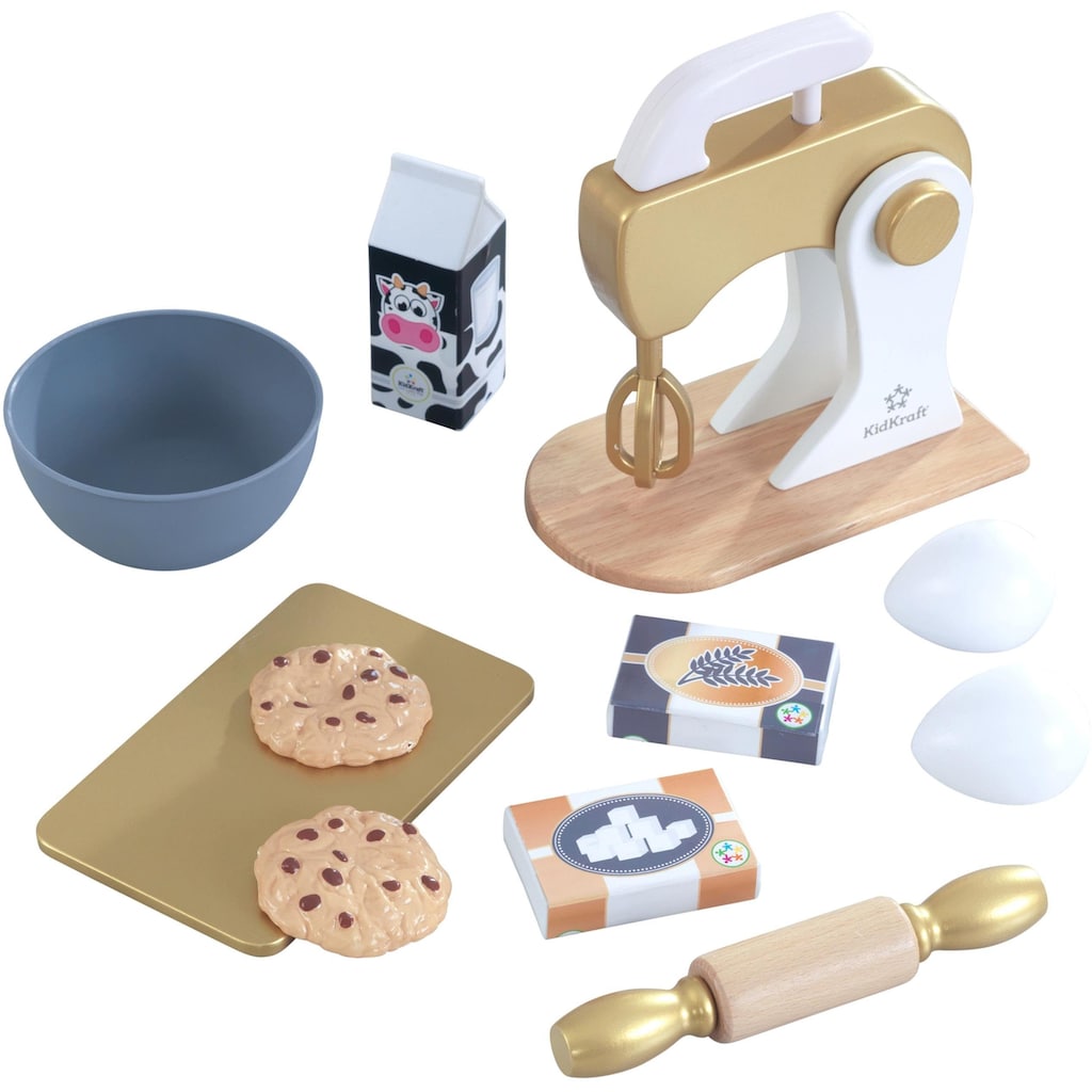 KidKraft® Kinder-Standmixer »Holzspielzeug, Backset Metallfarben«