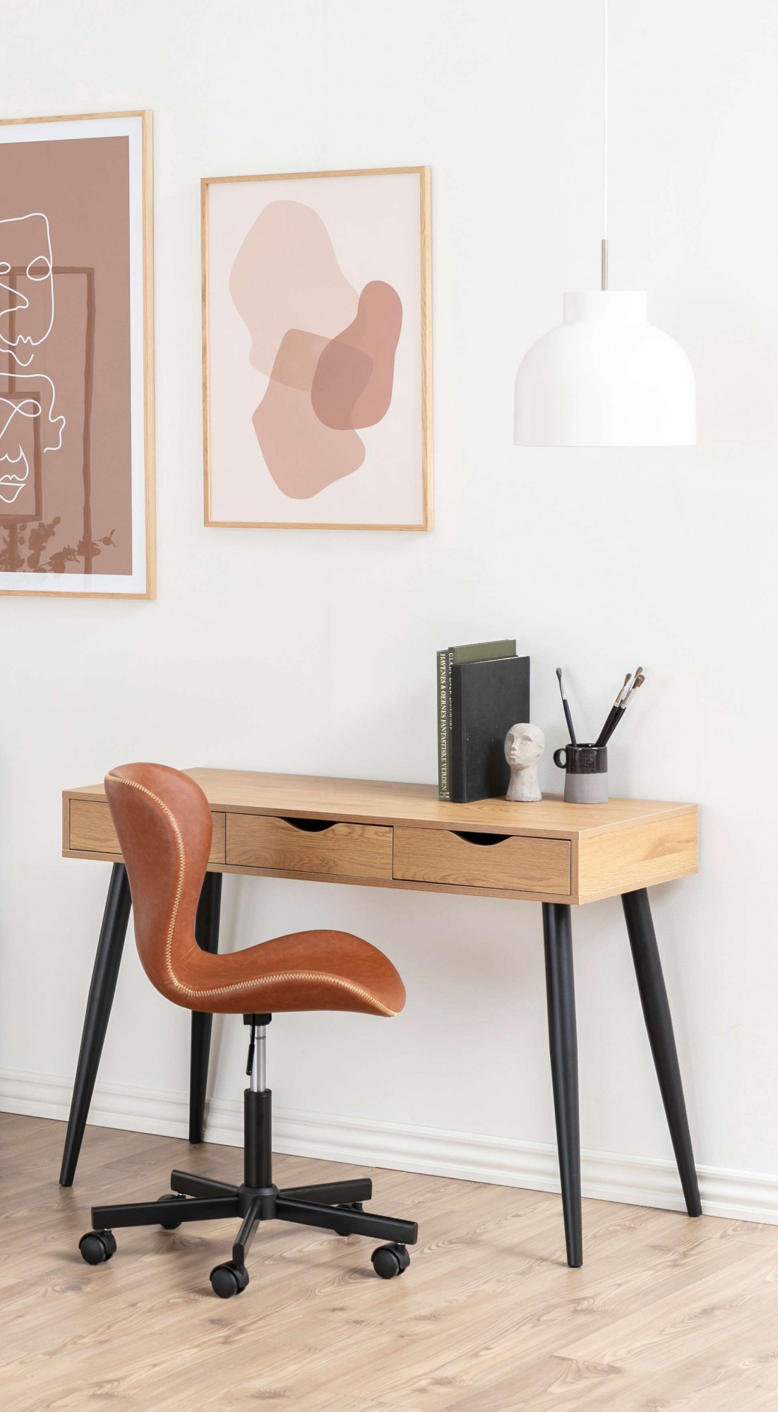 ACTONA GROUP Schreibtisch »Neptun«, Bürotisch, Arbeitstisch, mit 3 Schubladen, Breite 110 cm