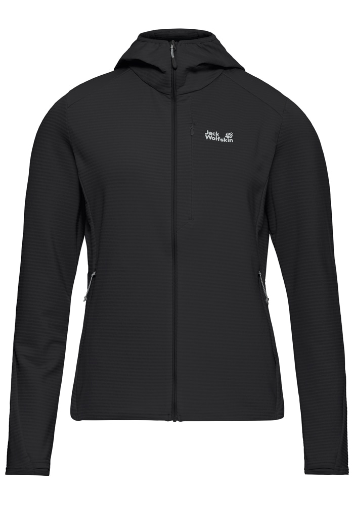 Jack Wolfskin Fleecejacke »LITESTRIDE HOODED FZ W« mit Kapuze atmungsaktiv, leicht, Übergangsjacke