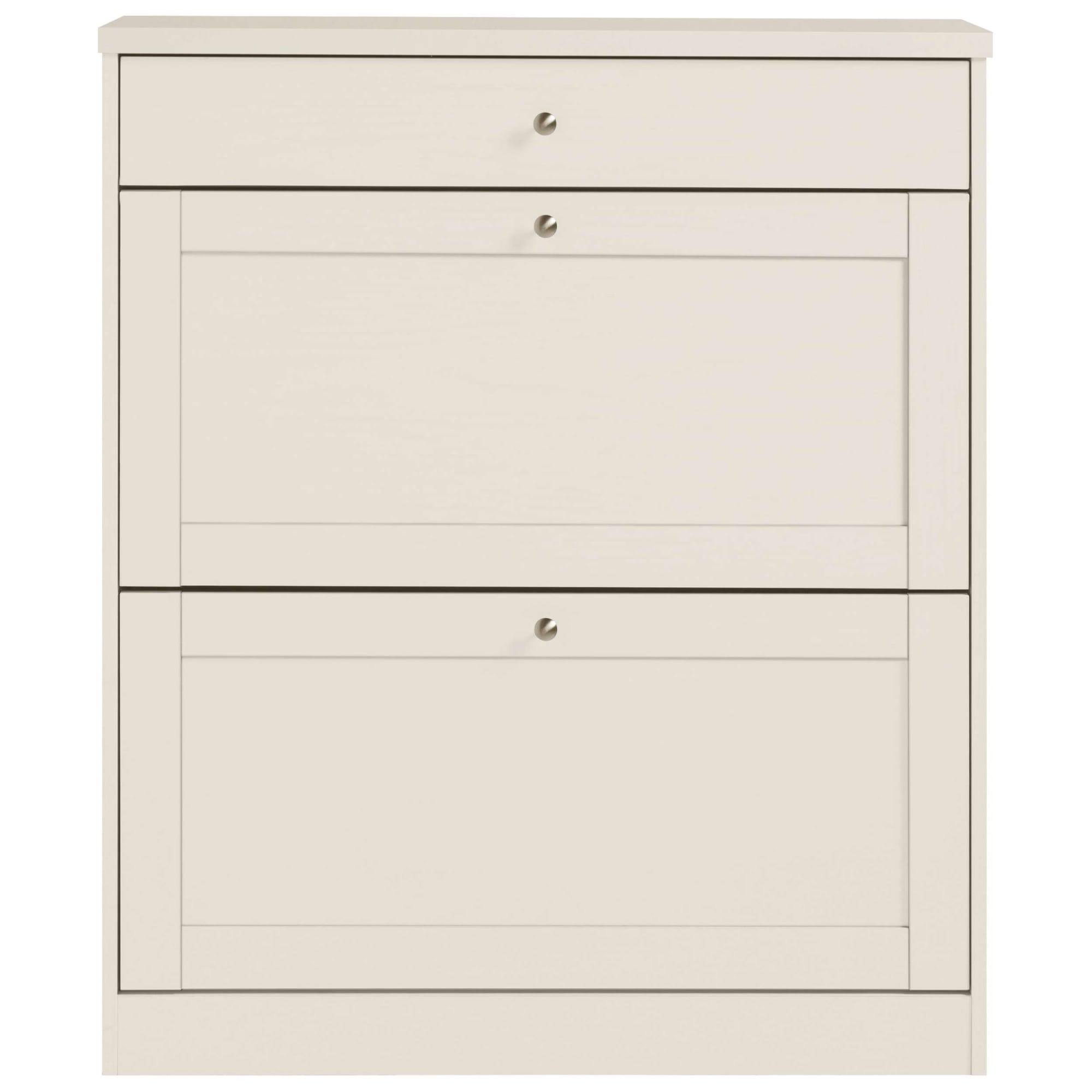 OTTO home Schuhschrank »Heide« Breite 90cm, mit Schubkasten, 2 Klappen und Facettenfront, Höhe 103cm