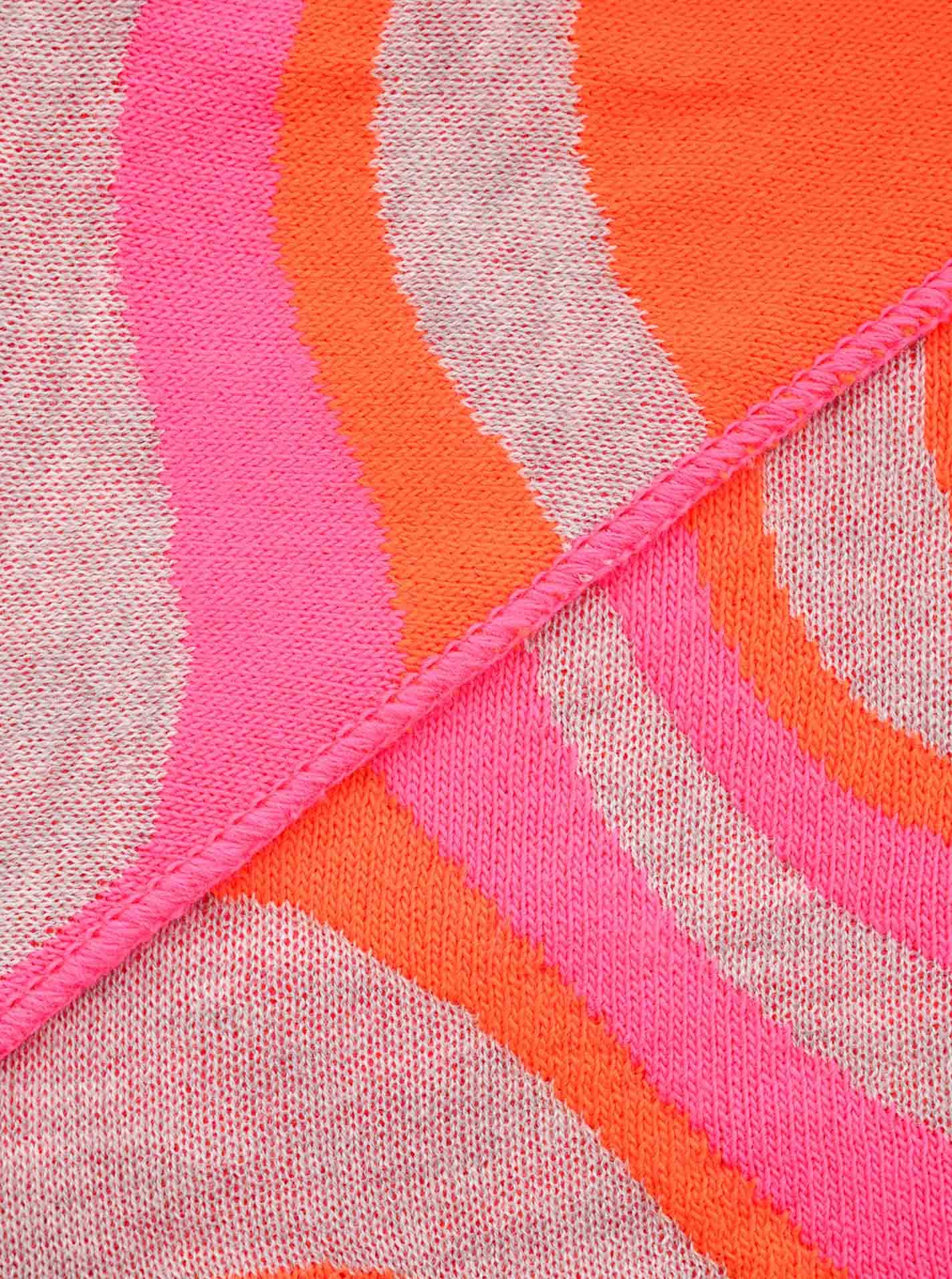 Zwillingsherz Dreieckstuch »"Happy Waves"« auffallendes Muster, Strick, wärmend