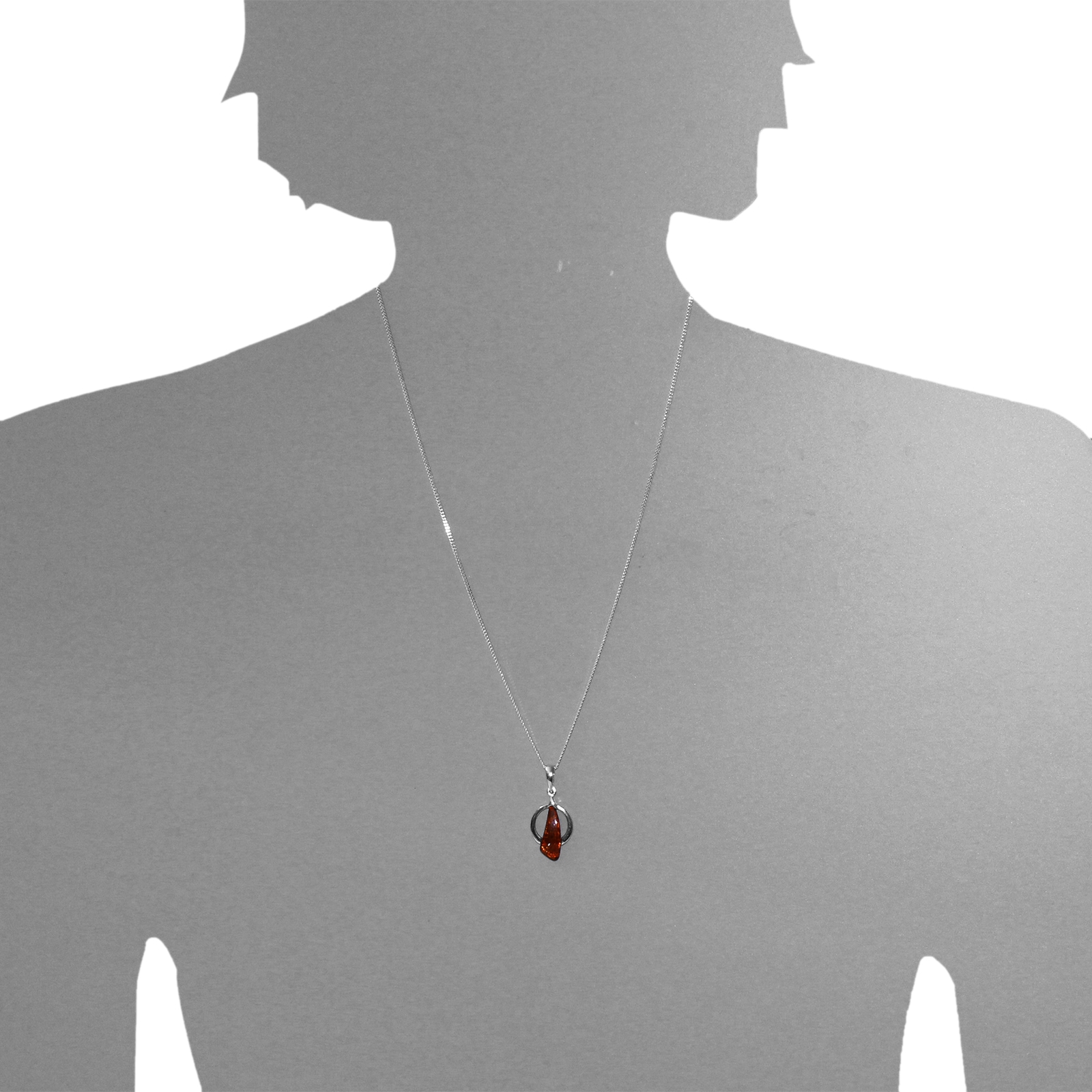 OSTSEE-SCHMUCK Kettenanhänger »- Trine - Silber 925/000 - Bernstein«