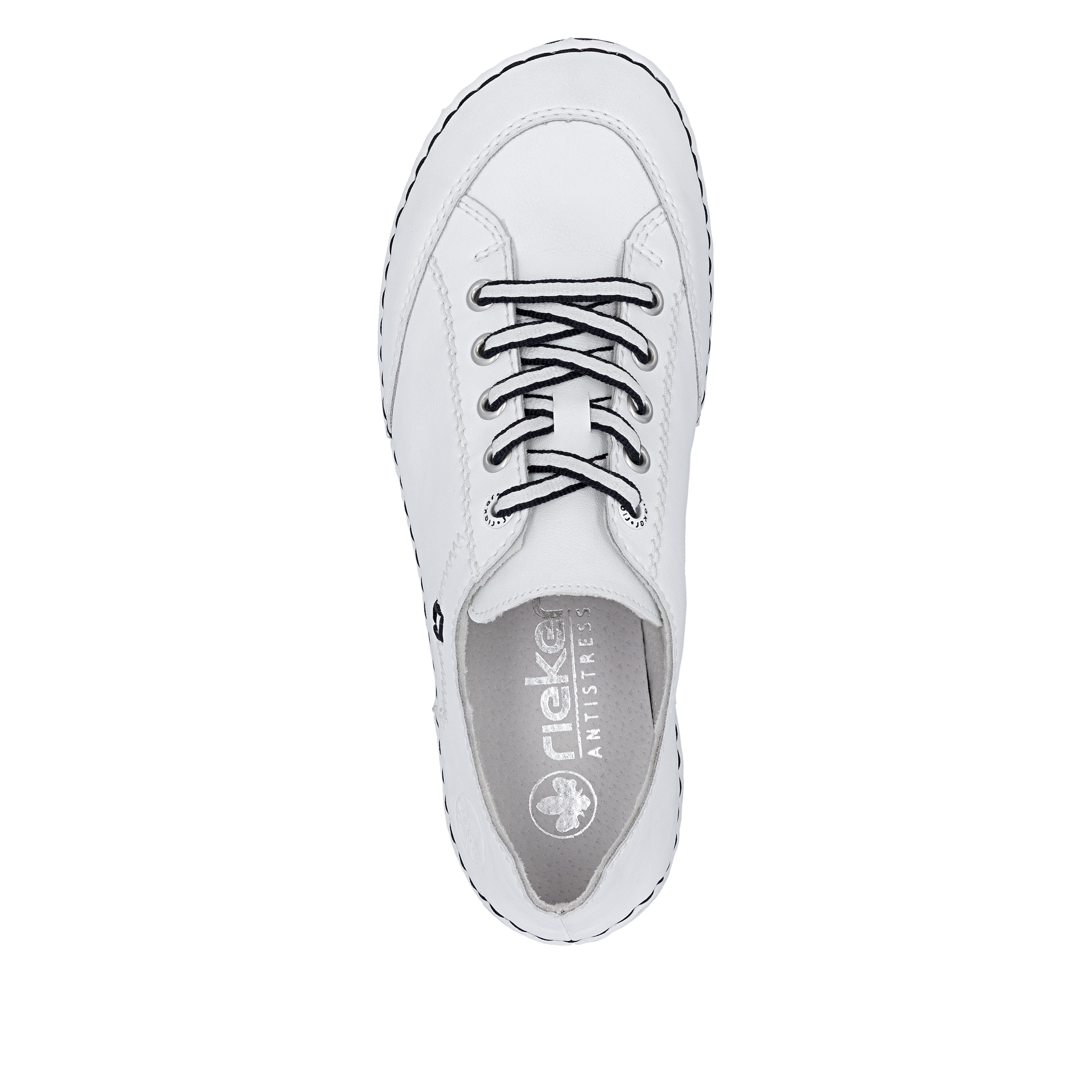 Rieker Sneaker  Halbschuh, Freizeitschuh, Schnürschuh mit Rahmennaht