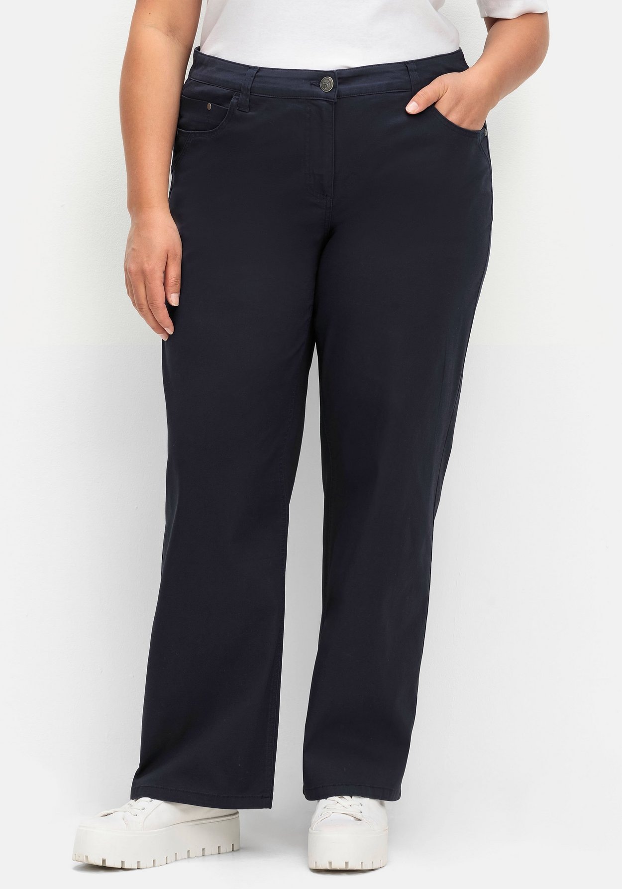 Sheego Stretch-Hose »Weite Hose im Curvy-Schnitt ELLA«