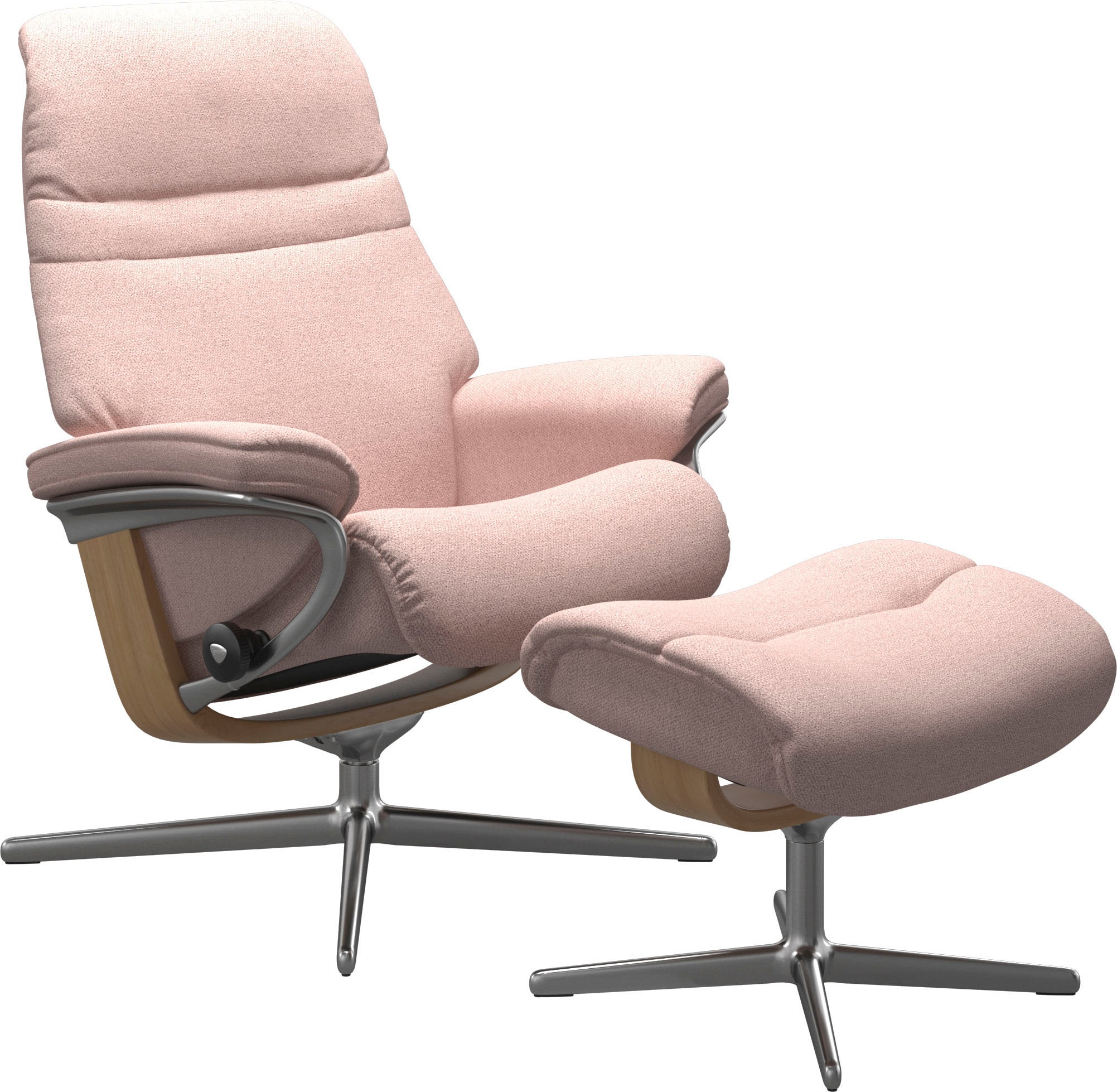 Stressless® Fußhocker »Sunrise«, mit Cross Base, Größe S, M & L, Holzakzent Eiche