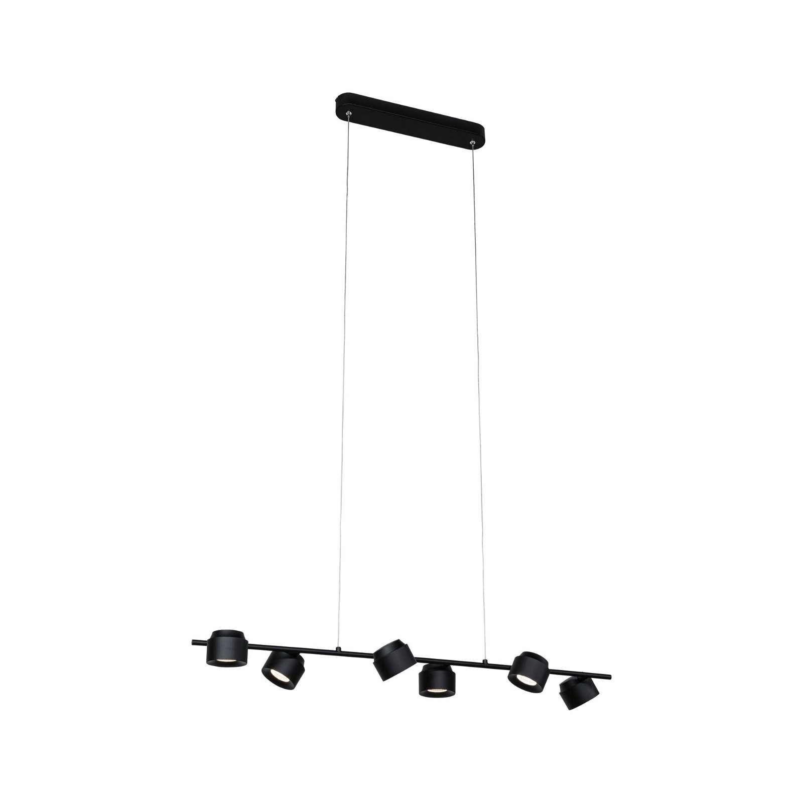 Paulmann LED Pendelleuchte »Puric Pane Smart Home Zigbee 6x6W Schwarz/Grau 230V Kunststoff/Metall«, 6 flammig