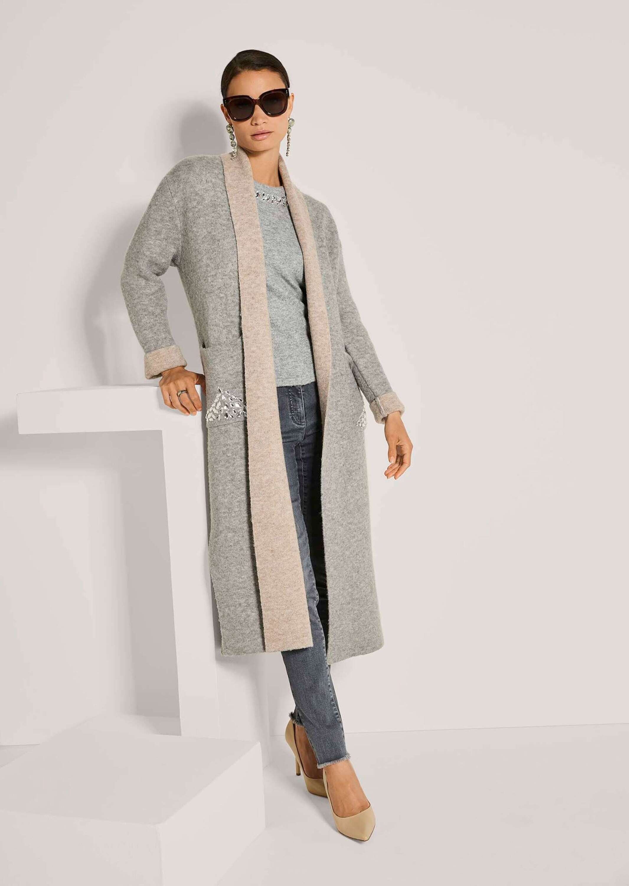 MADELEINE Langmantel »Strickmantel Strickmantel«