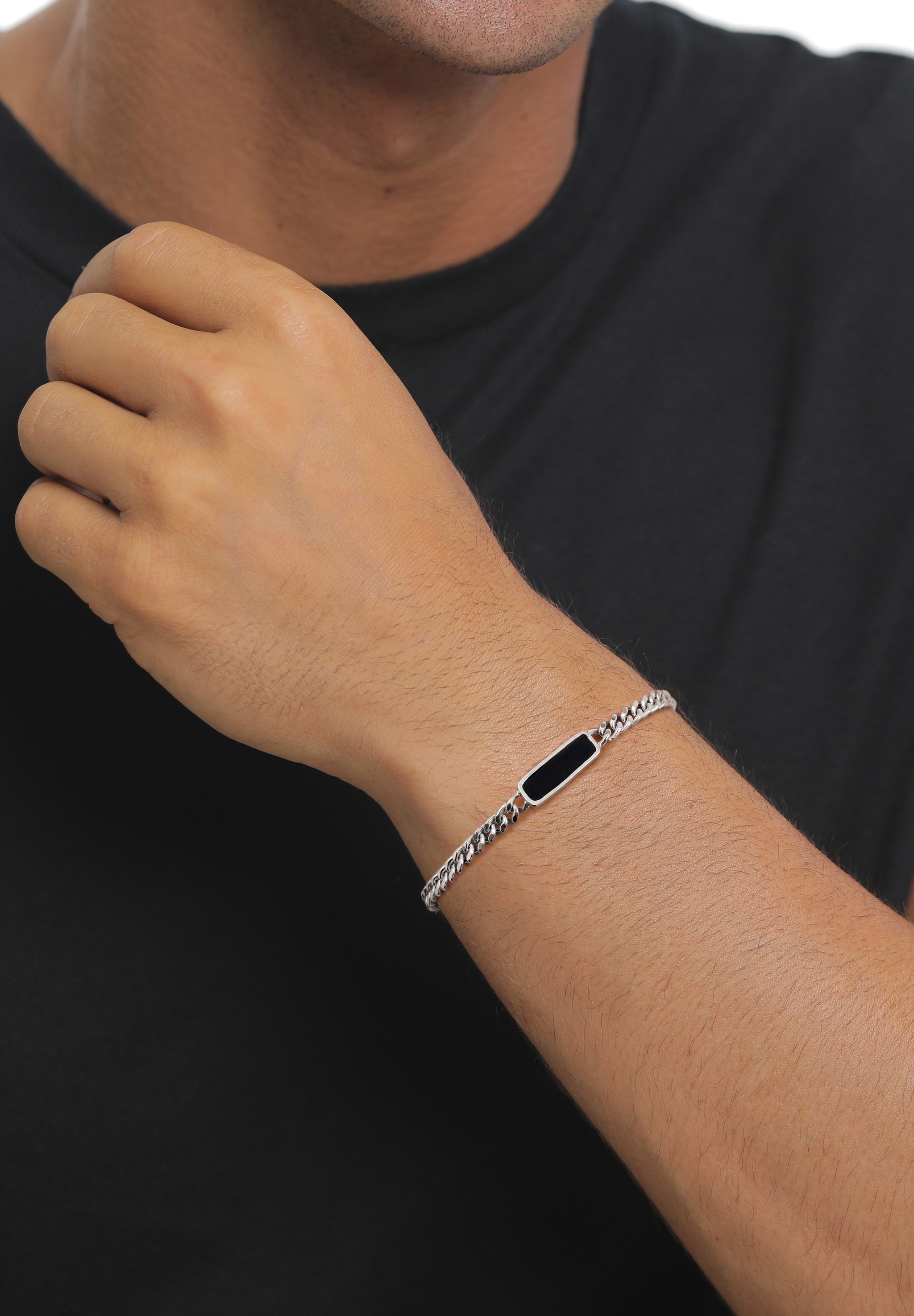 Kuzzoi Armkette »Armband Emaille 925 Sterling Silber«