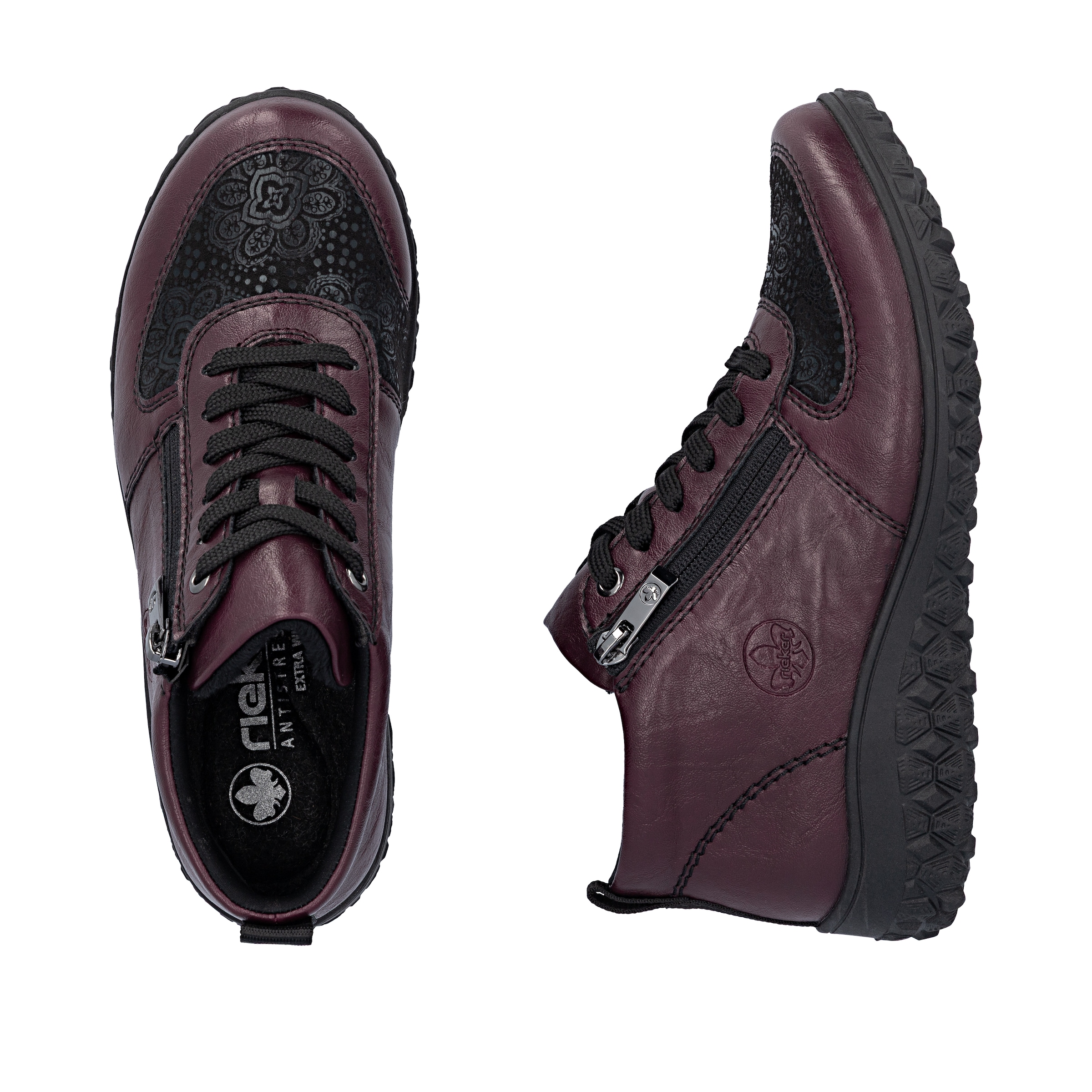 Rieker Sneakerboots  High Top Sneaker, Schnürboots, Stiefelette mit weichem Schaftrand