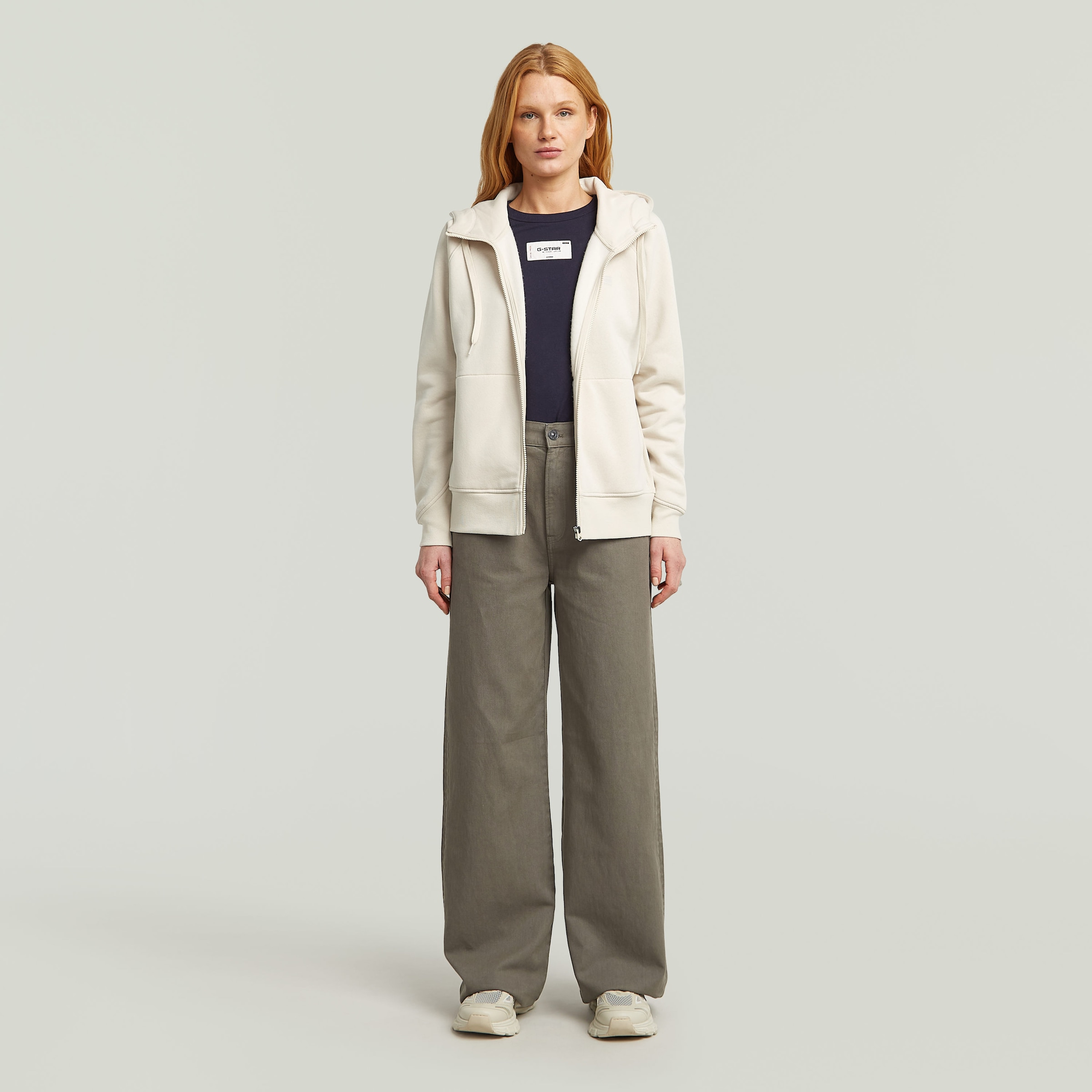 G-STAR Kapuzensweatjacke »Premium core 2.1 hdd zip thru«, mit tonaler Logostickerei