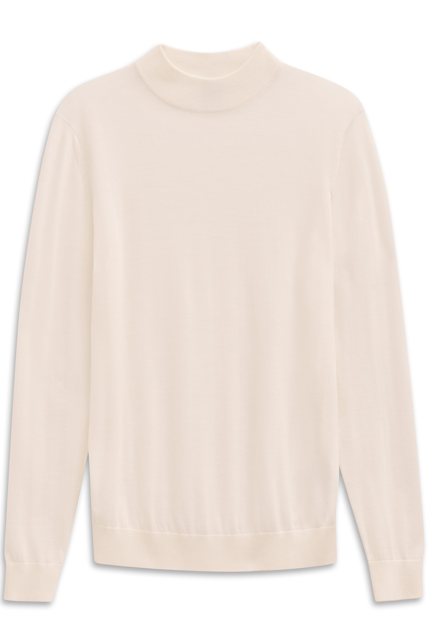 bugatti Rollkragenpullover »Regular Fit«, aus Merino-Wolle-Seide-Mix
