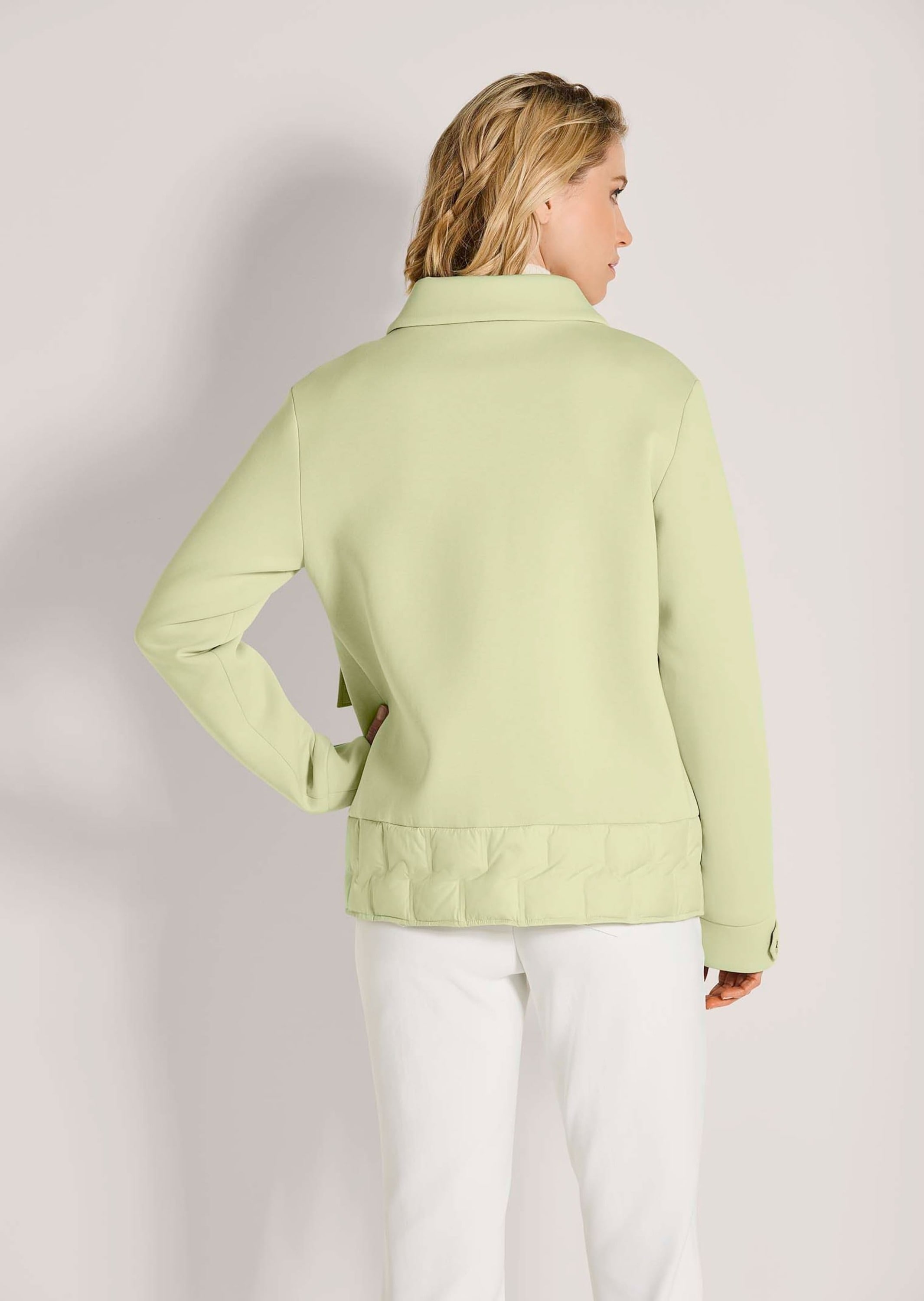 MADELEINE Kurzjacke »Scuba-Jacke Kurzjacke mit Druckknopfverschluss« Materialmix - Stepp und Scuba Jersey