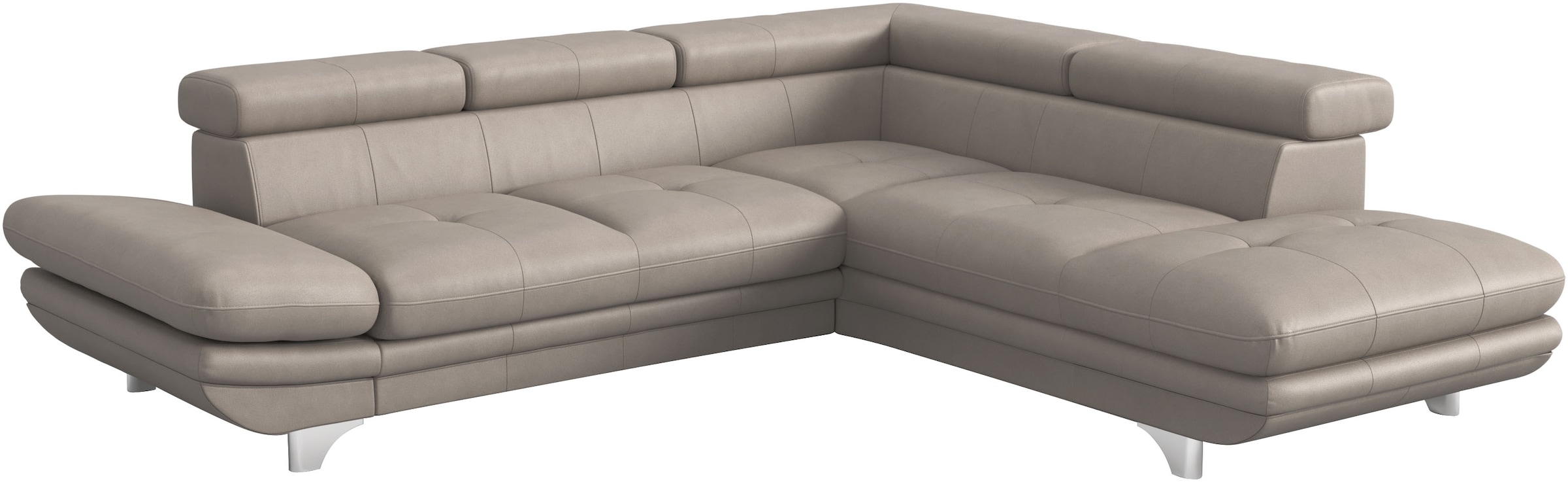 COTTA Ecksofa »Enterprise L-Form«, mit Arm- & Kopfteilverstellung, wahlweise mit Bettfunktion