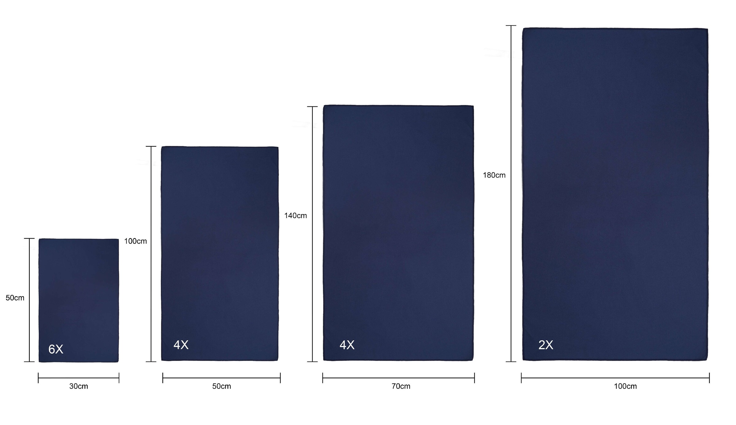 OTTO home Handtücher »Leoa, diverse Größen, Sporthandtuch, Reisehandtuch, Strandtuch« sehr leicht, kompakt, schnelltrocknend, Mikrofaser mit Kontrastnaht