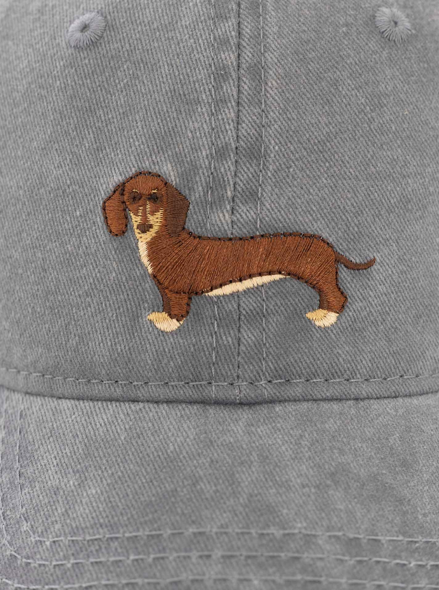 Zwillingsherz Baseball Cap »"Dackel"« Dackelmotiv gestickt, moderner Vintage Look