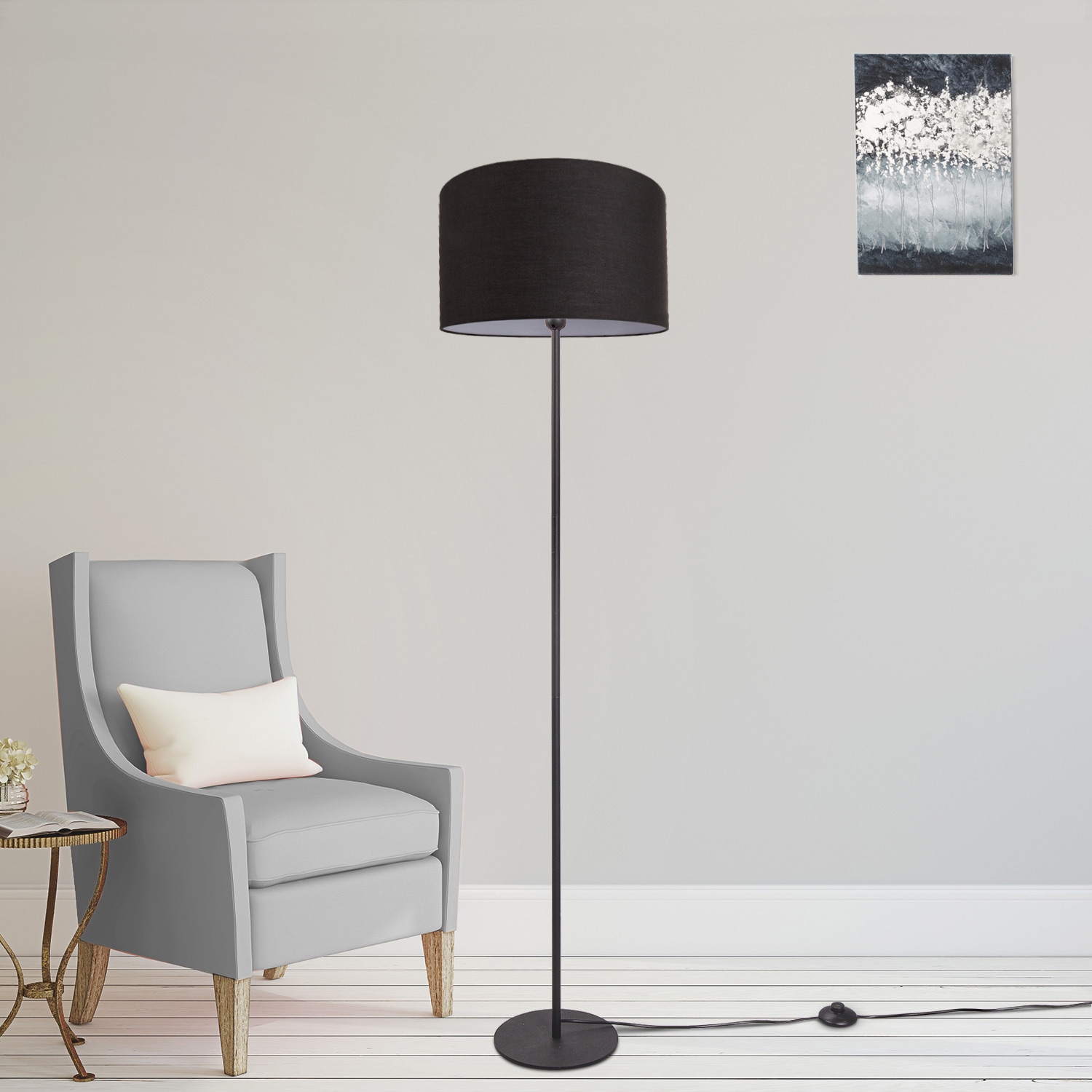 Paco Home Stehlampe »Uni Wohnzimmer Einbeinig, Stehleuchte OTTO LED flammig-flammig, Modern Schlafzimmer, bei 1 E27 Deko Color«