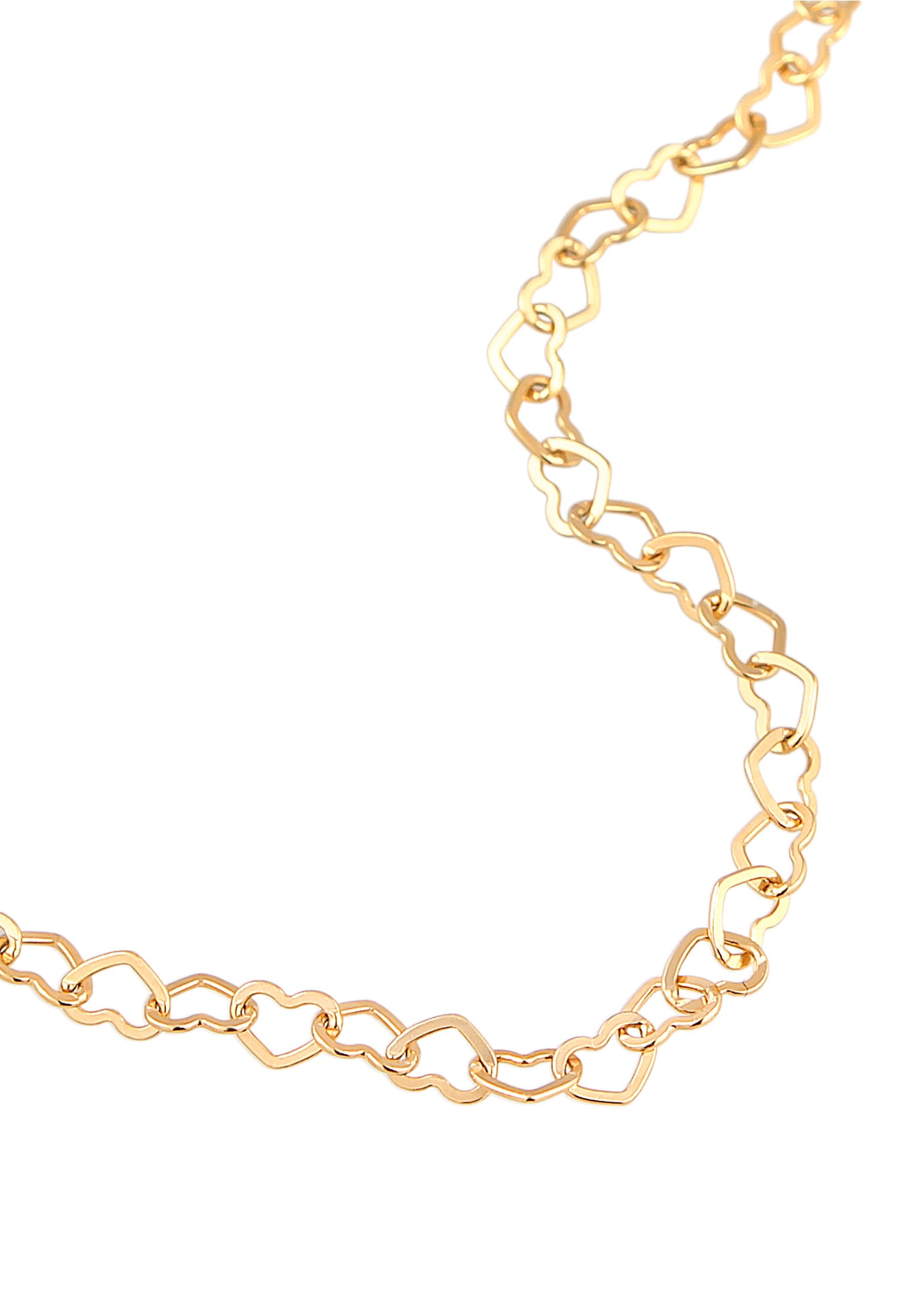Elli Bauchkette »Schmuckzubehör Herz Body Chain Taillenkette 925 Silber«