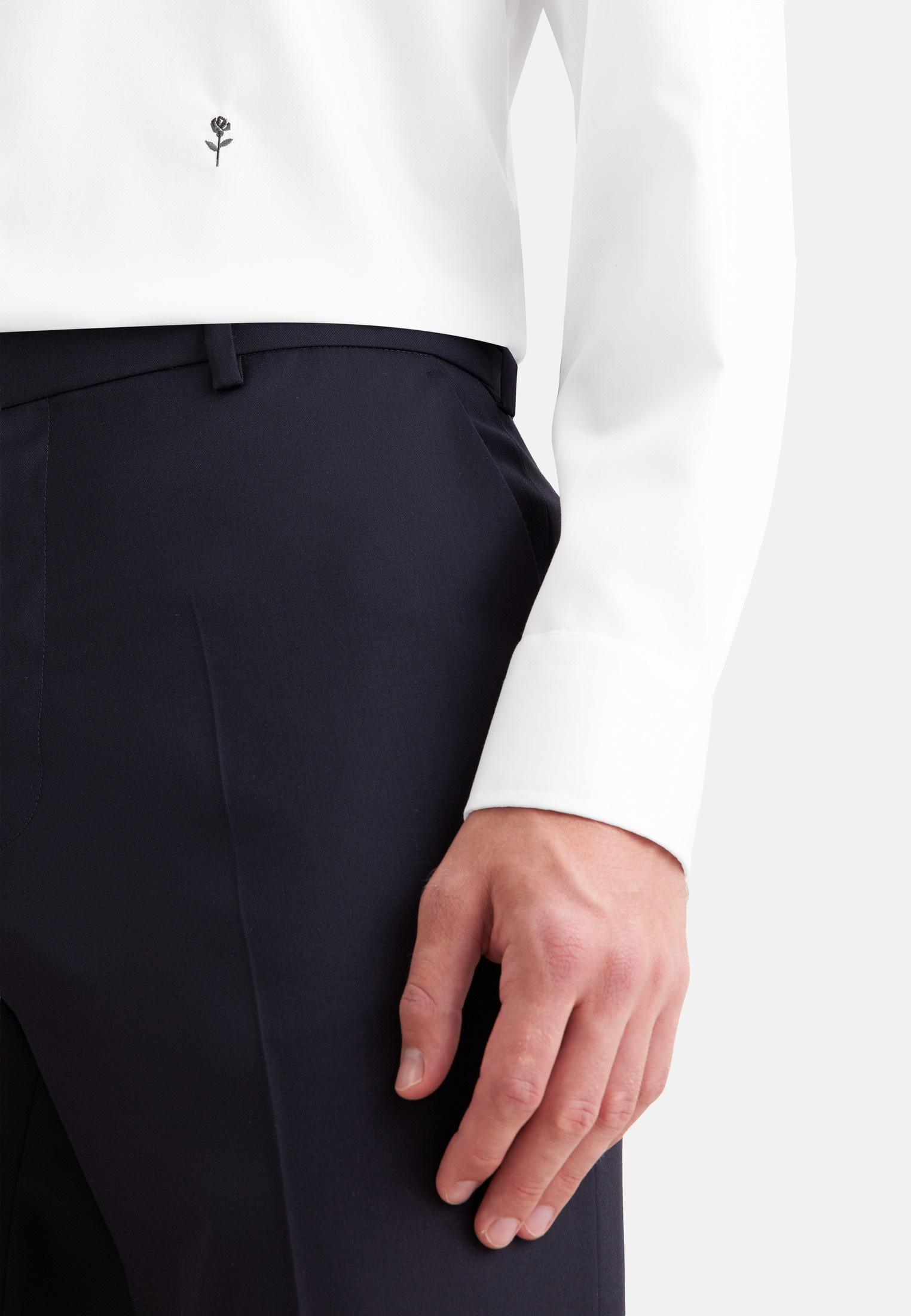 seidensticker Businesshemd »Schwarze Rose« Slim 1/1 Kentkragen Uni
