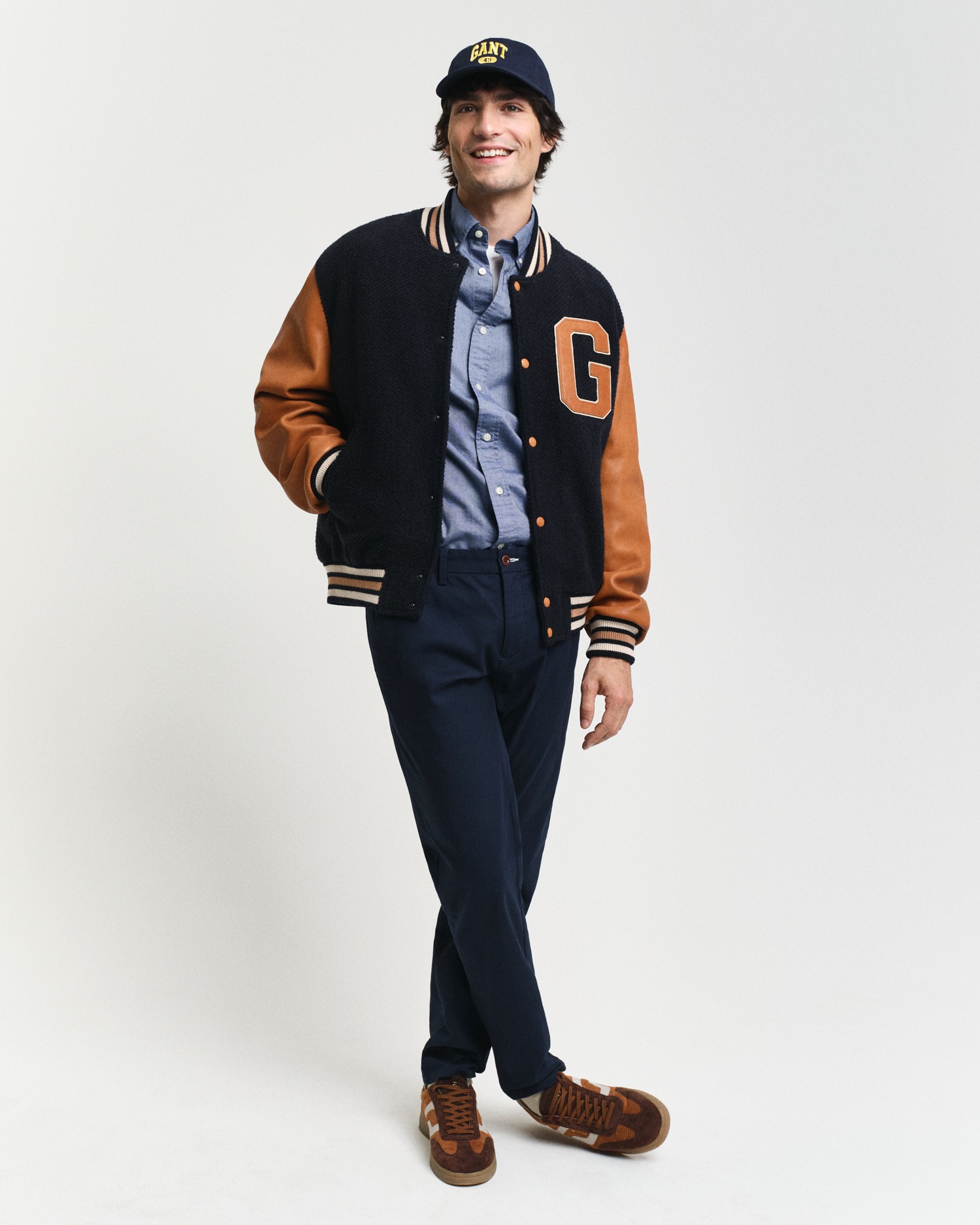 Gant Langarmhemd »Slim Fit Oxford Hemd strukturiert langlebig dicker«, Oxford Hemd Slim Fit