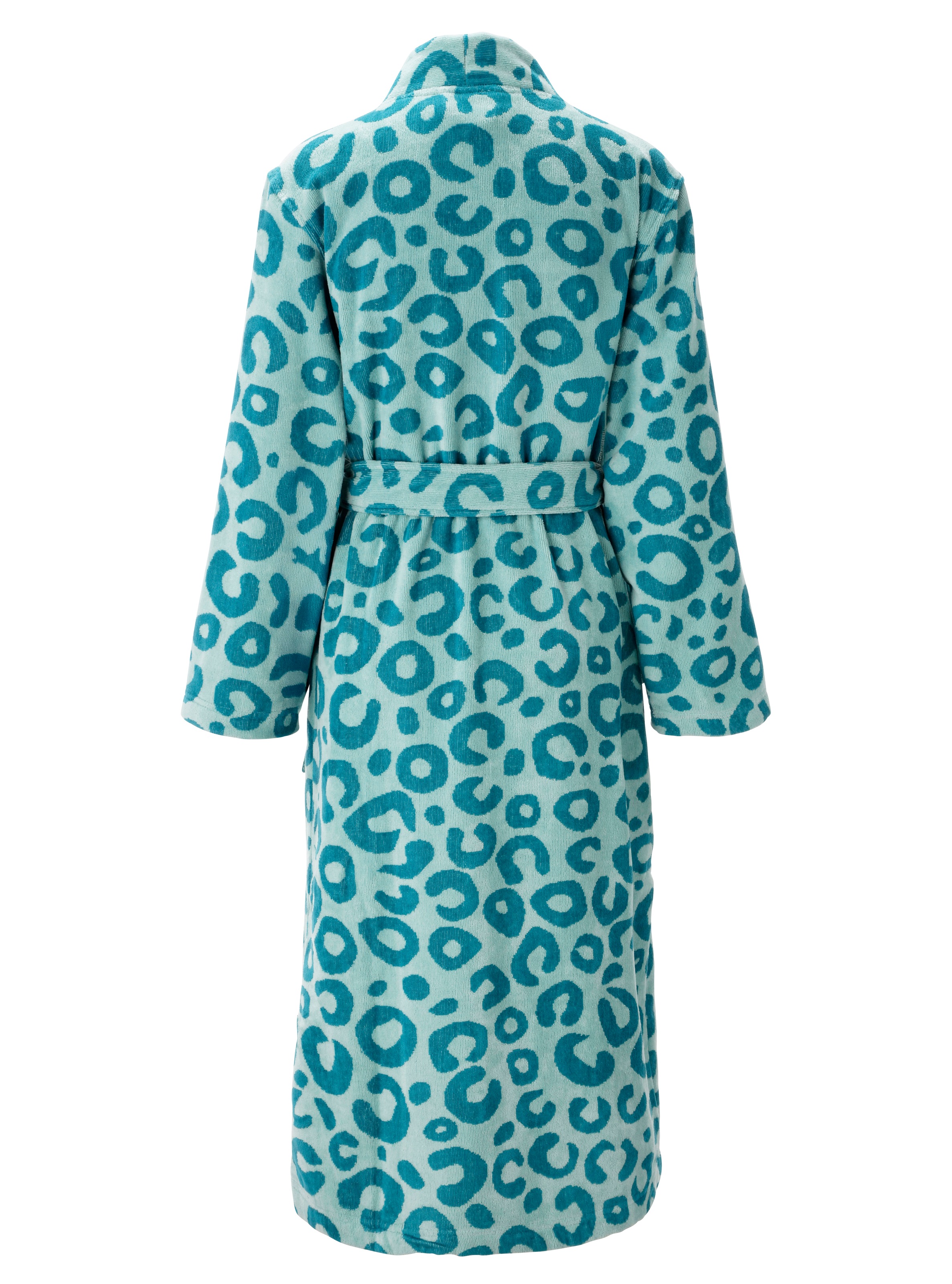 OTTO home Unisex-Bademantel »Anna Leo, ideal für Sauna & Spa, Hotelbademantel, Morgenmantel« 1 Stk. für Damen & Herren, mit Taschen, S-3XL, trendiger Animal Print