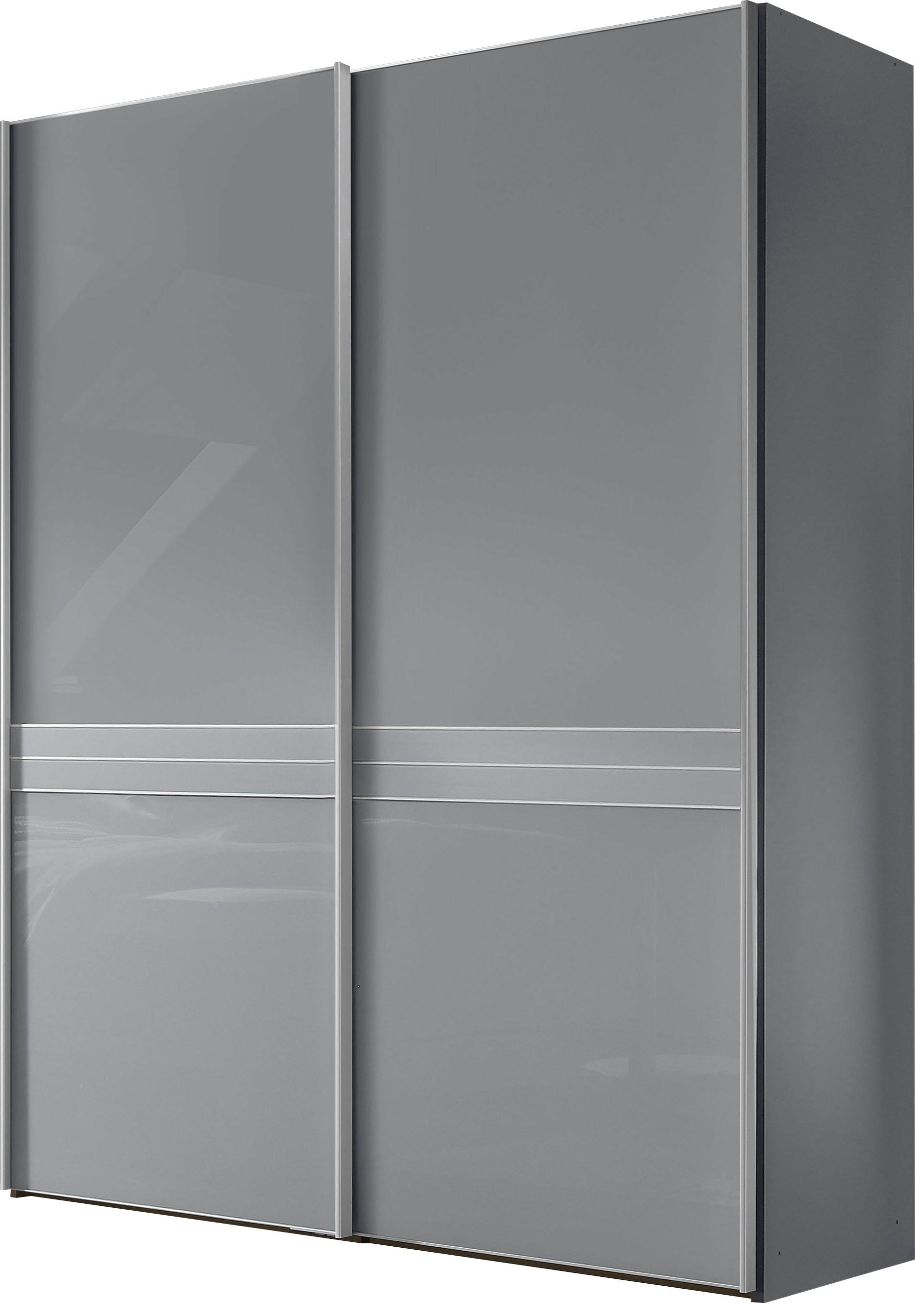 STAUD Schwebetürenschrank »Sinfonie Plus, edles Design in hochwertiger Qualität, Made in Germany« Mittelband in Mattglas und vier verschiedenen Ausstattungsvarianten