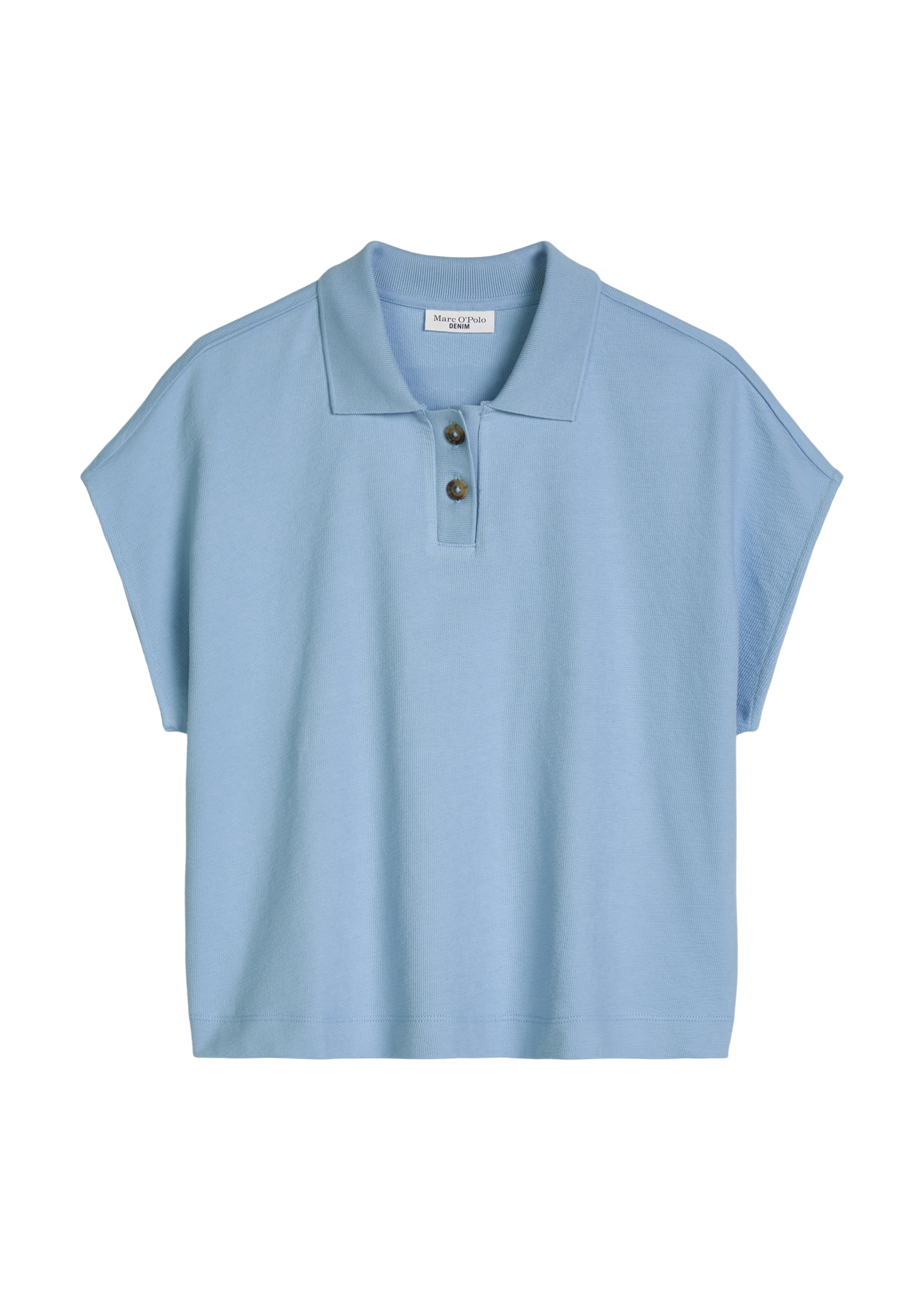 Marc O'Polo DENIM Poloshirt wide aus schwerem Single Jersey